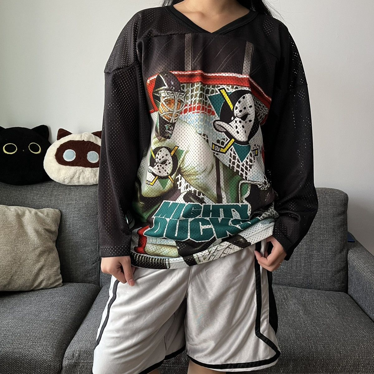 Ccm Vintage CCM NHL Anaheim Mighty Ducks Goalie OVPHockeyJersey Size US XS / EU 42 / 0 - 2 Thumbnail
