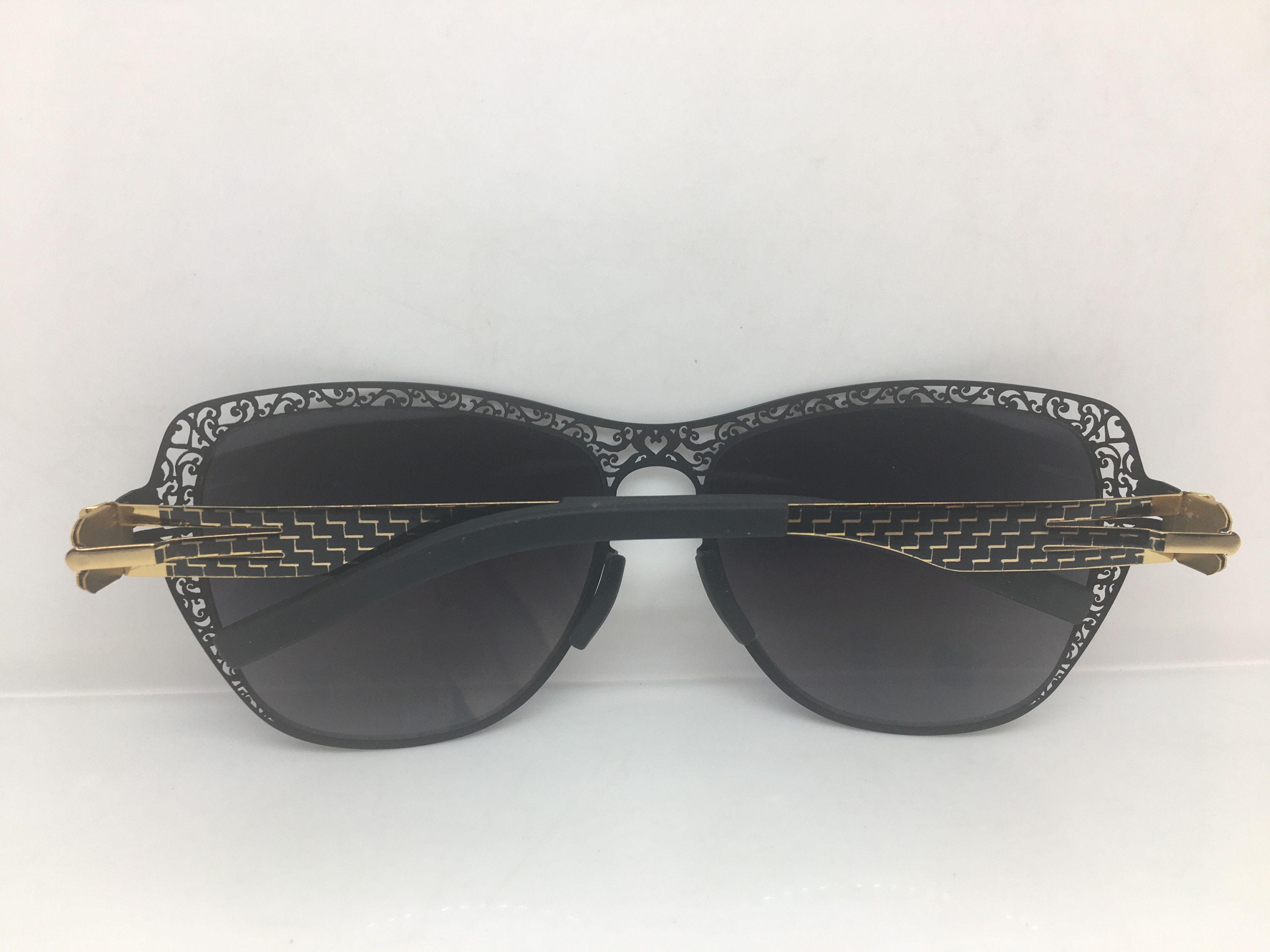 Other AC Berlin Black Alloy Oversize Sunglasses Frame Diva Size ONE SIZE - 8 Thumbnail