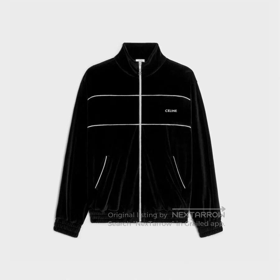 Celine CELINE Velvet Logo Jacket| Size US M / EU 48-50 / 2 - 1 Thumbnail