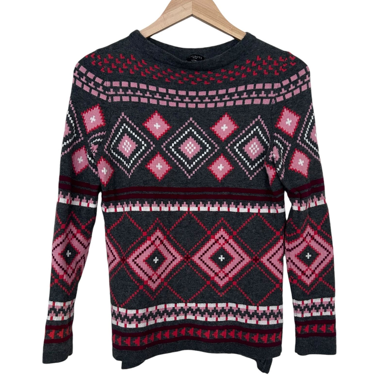 Other Talbots Wool Blend Fair Isle Sweater Sz SP Size S / US 4 / IT 40 - 1 Thumbnail