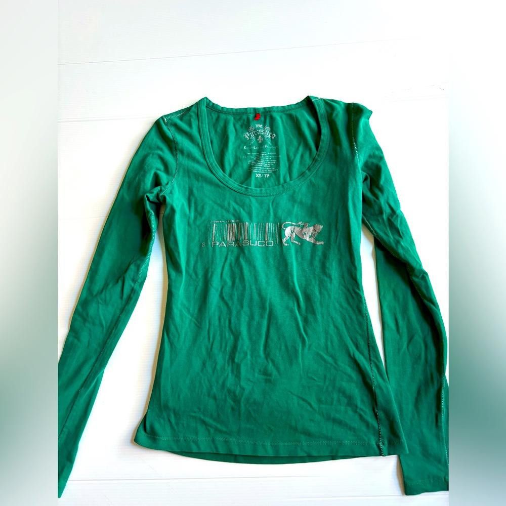Parasuco Y2K Parasuco Green Long Sleeve Shirt Size XS / US 0-2 / IT 36-38 - 1 Thumbnail
