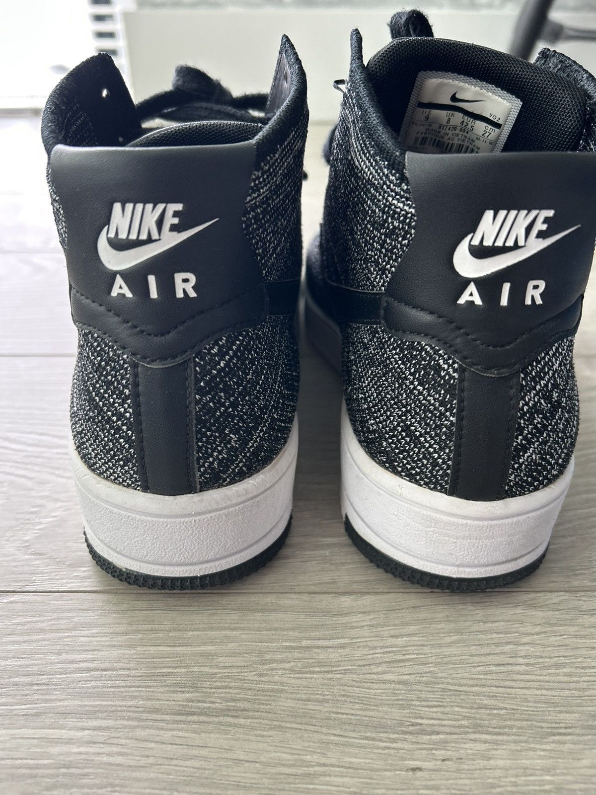 Nike Air Force 1 Ultra Flyknit Mid ‘Oreo’ 2016 Size US 9 / EU 42 - 5 Thumbnail