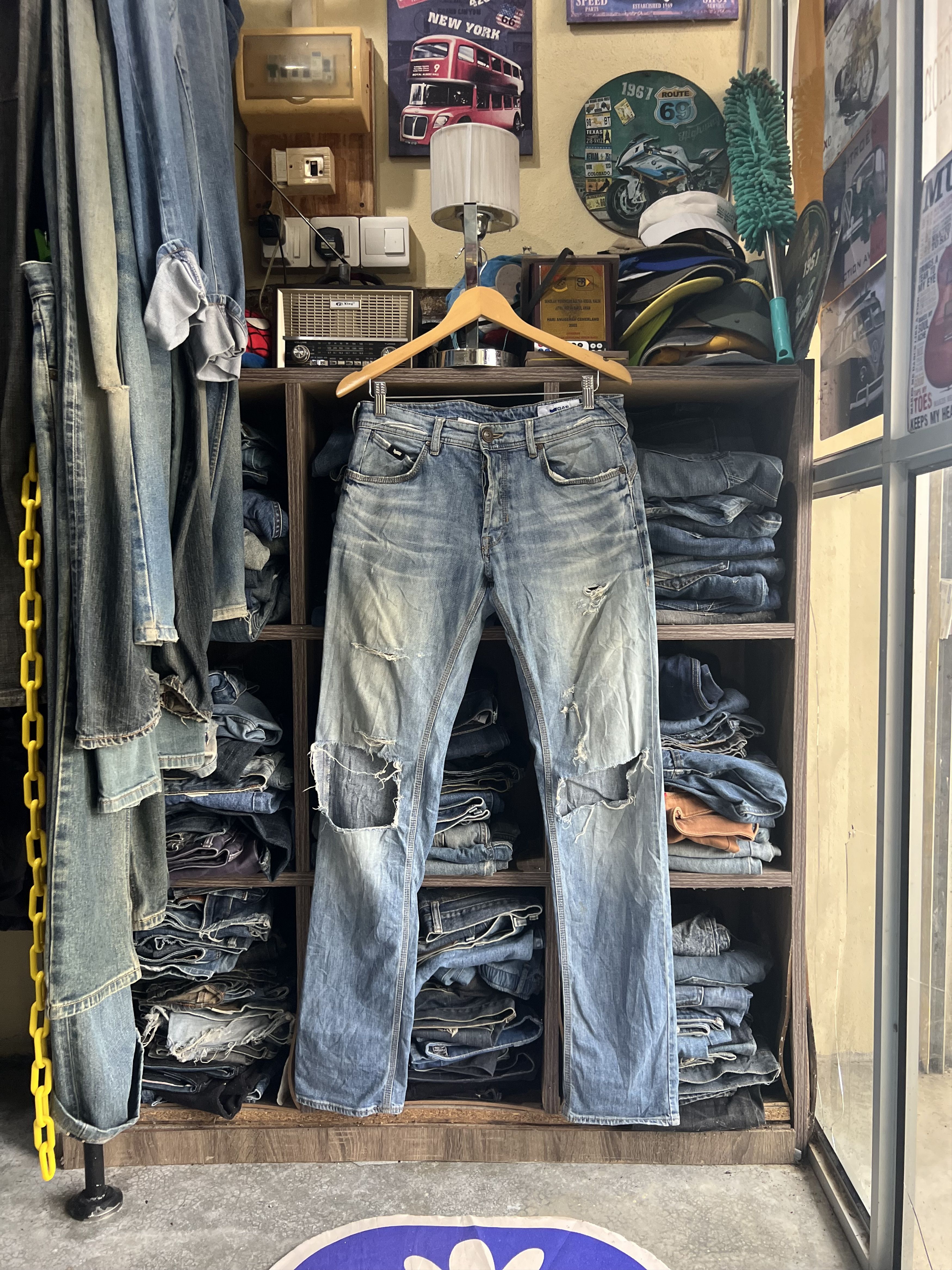 GAS 🔥Rare Gas Distressed Denim Size US 32 / EU 48 - 18 Thumbnail