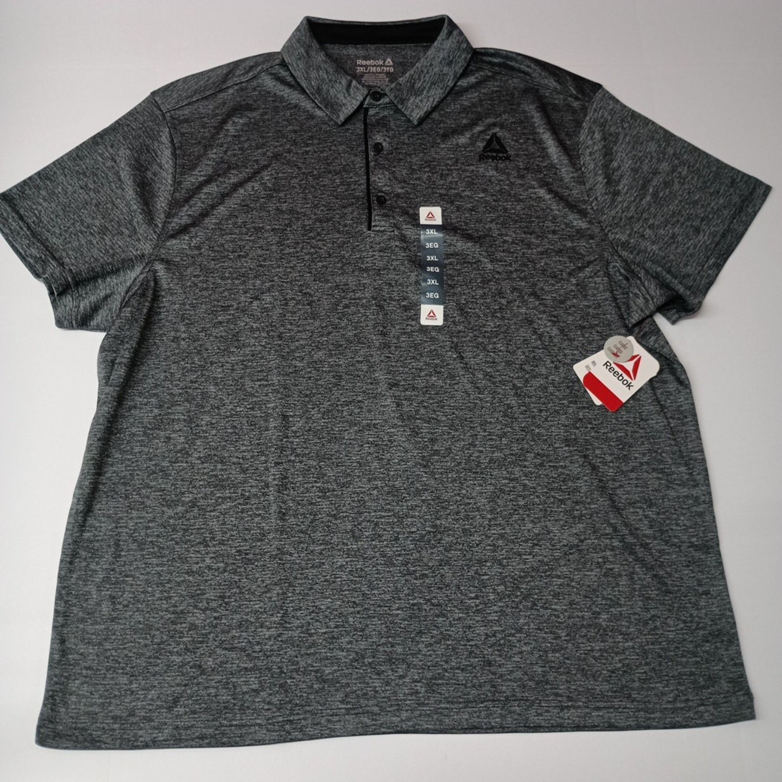 Reebok Reebok Ebony Heather Collared Polo Shirt Men's Size 3XL XXXL Size US XXL / EU 58 / 5 - 1 Thumbnail