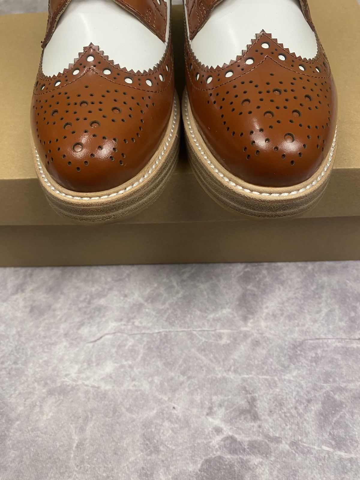 Church's Church’s Opal Budapester Lace-up Brogues Platform Shoes 38 Size US 8 / IT 38 - 5 Thumbnail