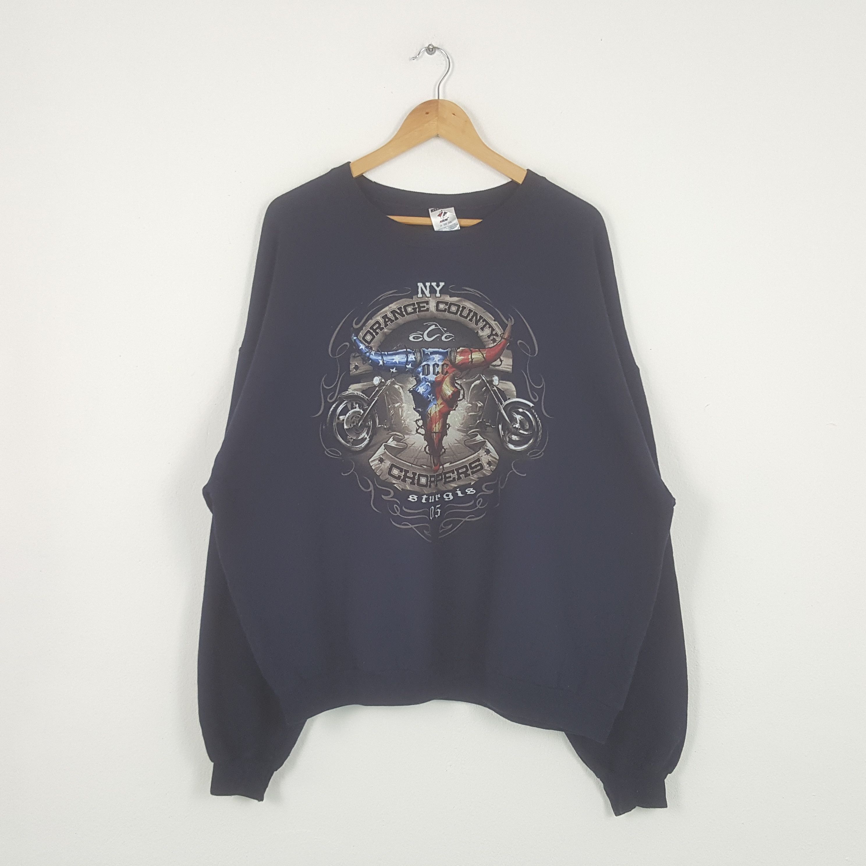 Vintage NY Orange Country Choppers Bikers Style Sweatshirts