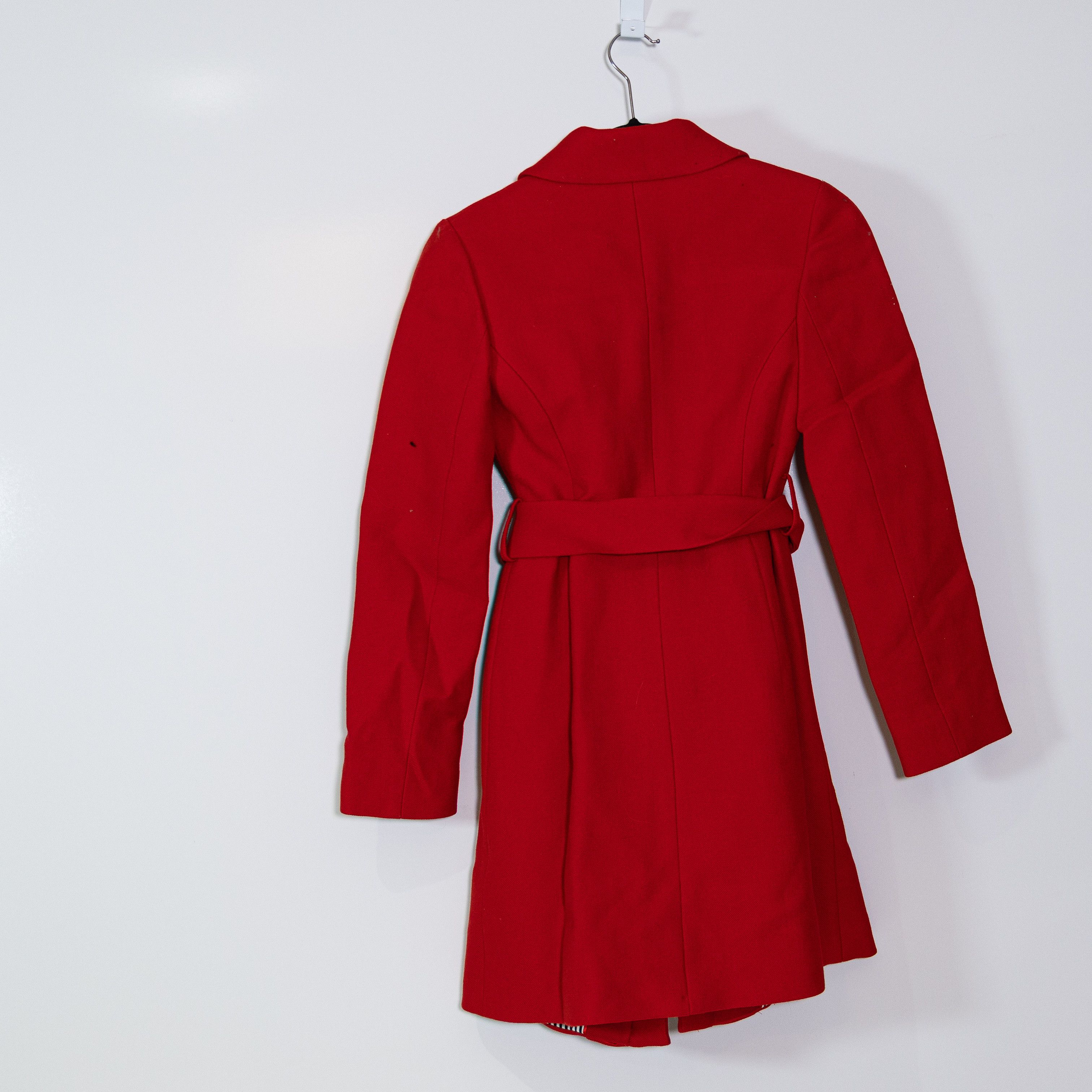 Kate Spade Kate Spade Red Wool Ruffle Button Front Size XS / US 0-2 / IT 36-38 - 5 Thumbnail