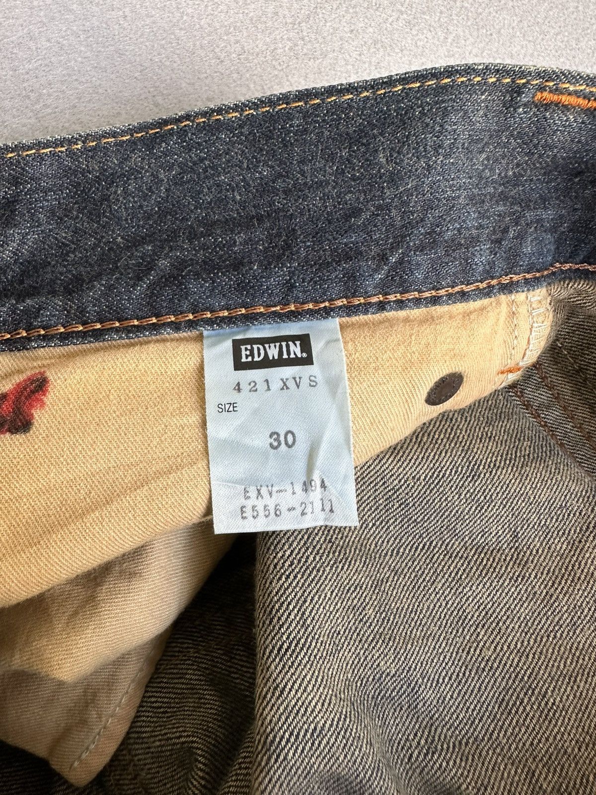 Japanese Brand FLARE Edwin Distressed Denim Size US 31 - 18 Thumbnail