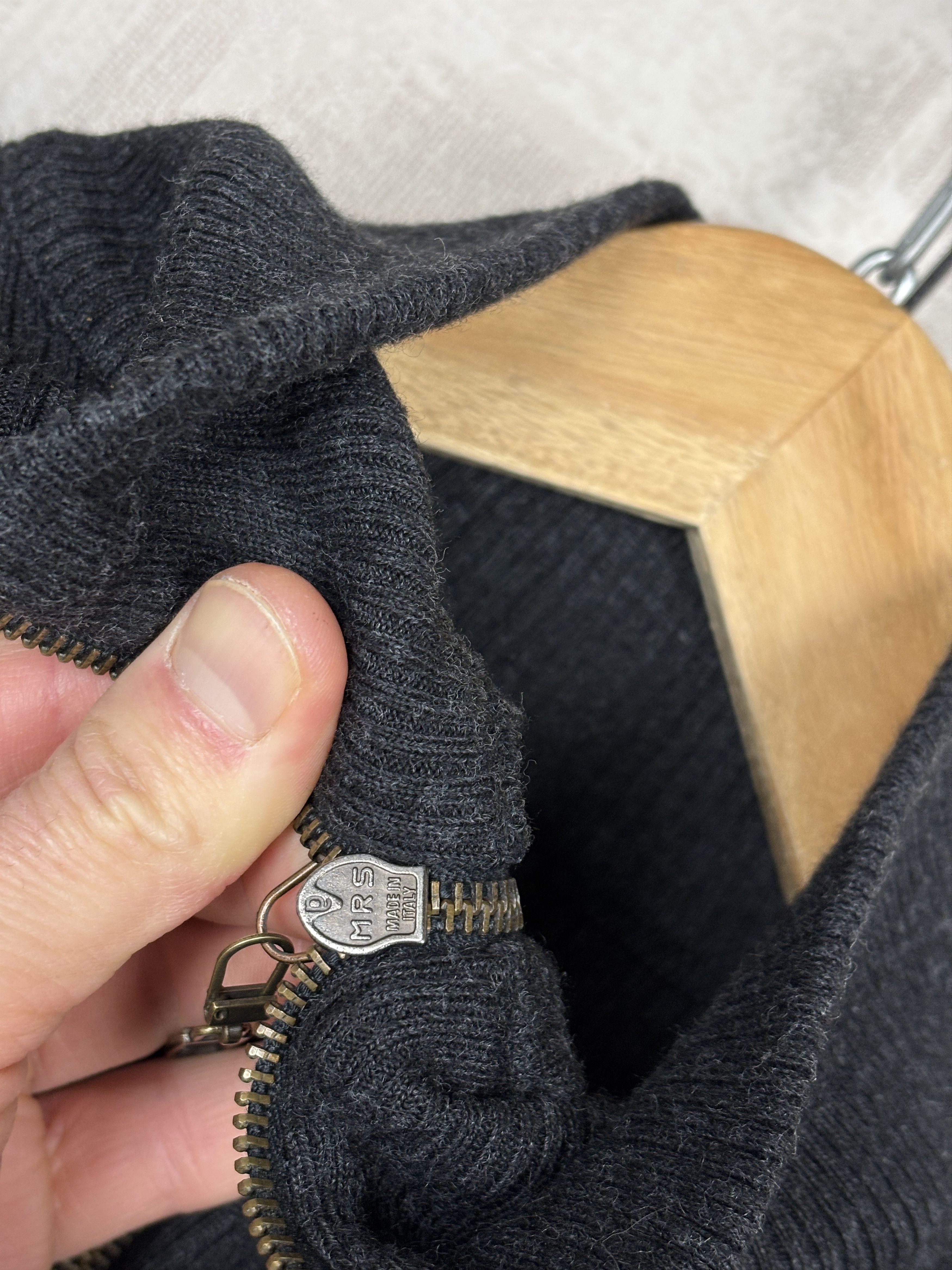 Dolce & Gabbana Vintage D&G Dolce & Gabbana Zip Ribbed Sweater Wool Blend Size US M / EU 48-50 / 2 - 9 Thumbnail