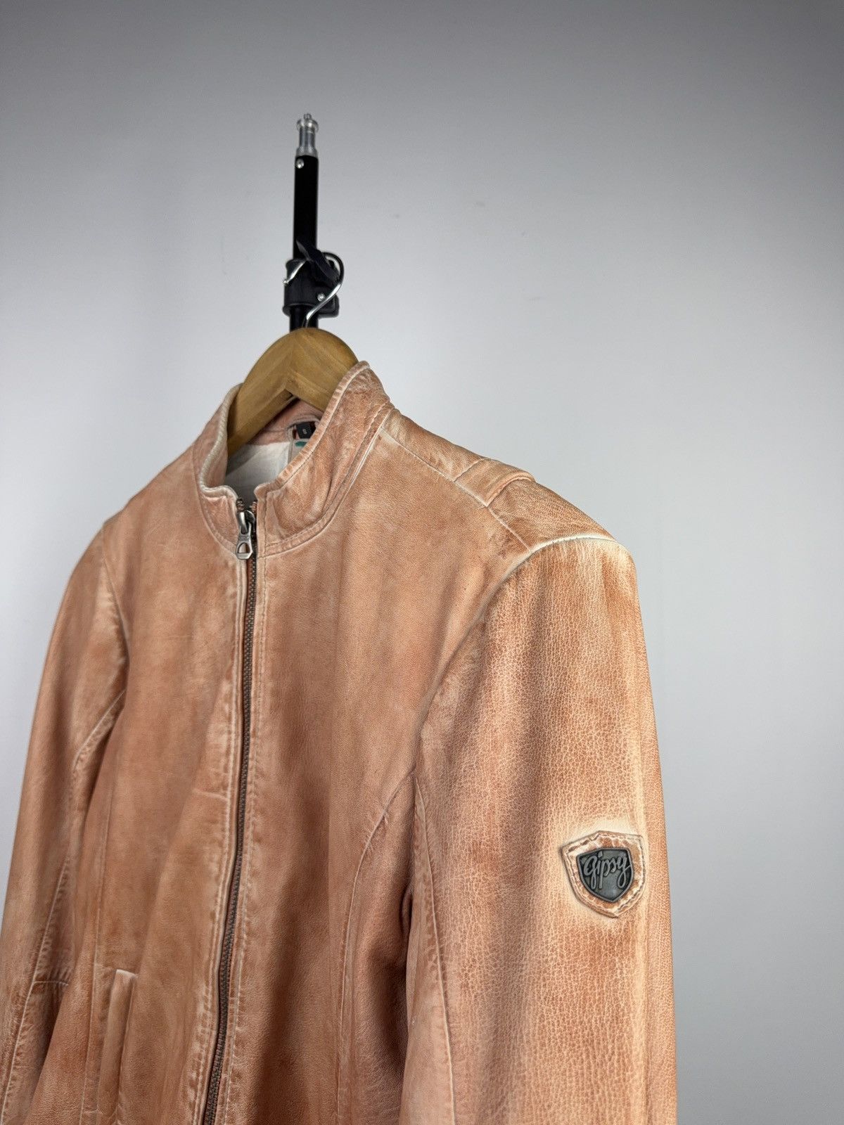 Genuine Leather Vintage 90s Gipsy Avant Garde Leather Biker MOTO Y2K Jacket Size S / US 4 / IT 40 - 3 Thumbnail
