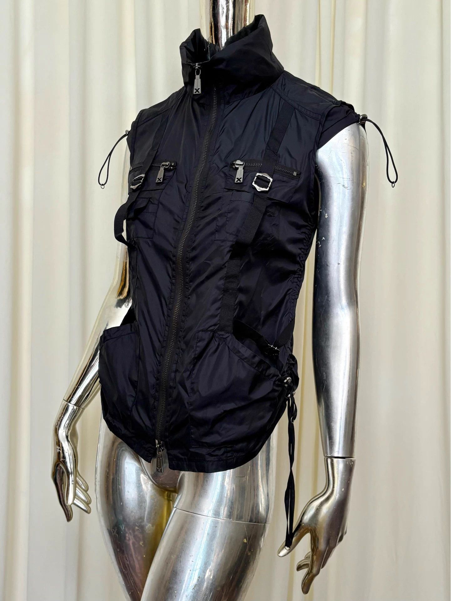 John Richmond Richmond Vtg Sleeveless Tactical Vest Nylon Adjustable Size M / US 6-8 / IT 42-44 - 1 Thumbnail