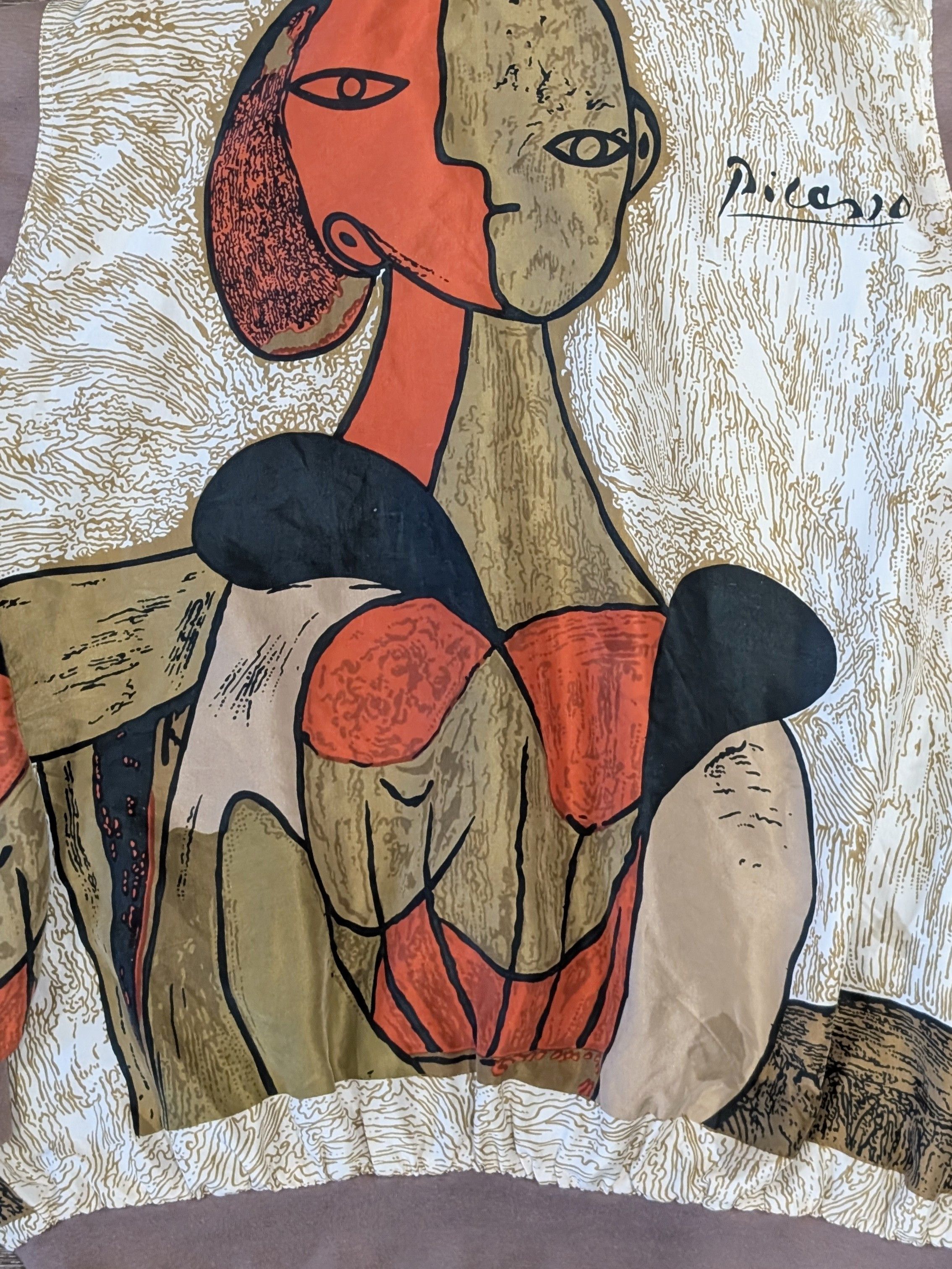 Other Vintage Picasso silk bomber jacket - SIZE XL Size US XL / EU 56 / 4 - 6 Thumbnail