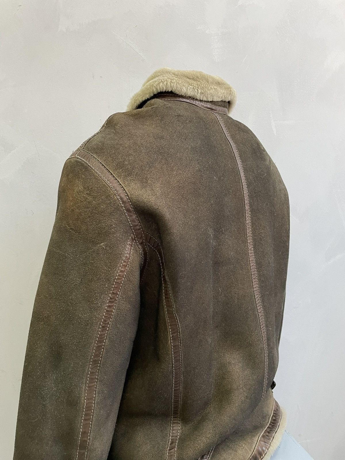 Japanese Brand Rare Italian sheepskin leather avant garde leather jacket Size US M / EU 48-50 / 2 - 12 Thumbnail