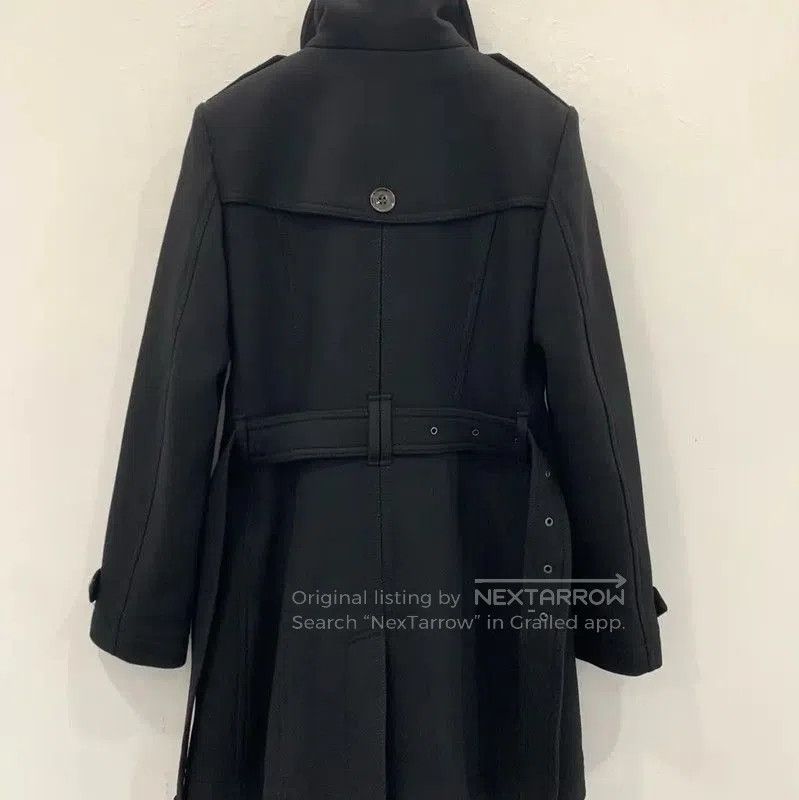 Burberry Burberry Black Wool Women's Trench Coat. Size M / US 6-8 / IT 42-44 - 2 Thumbnail