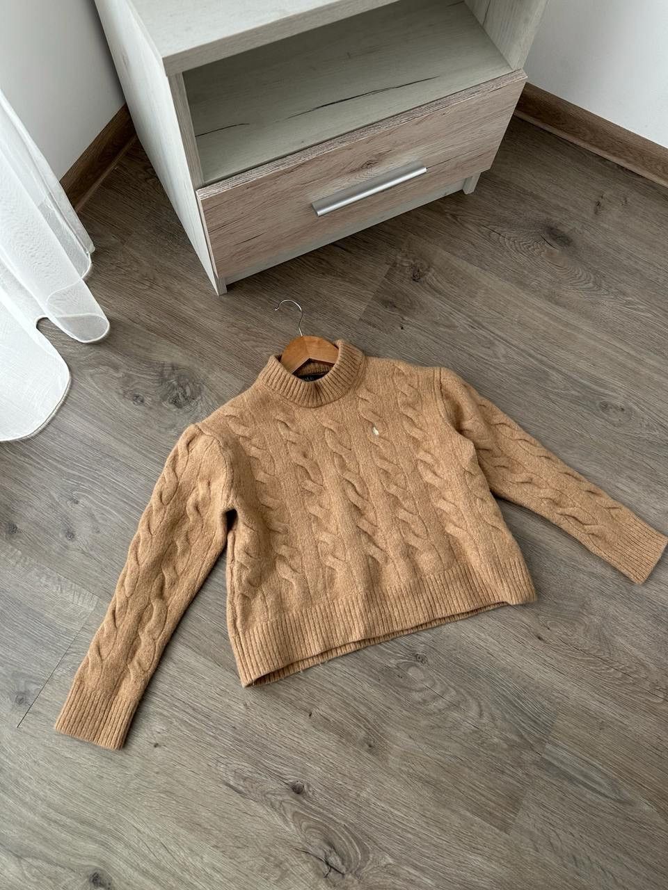 Polo Ralph Lauren × Vintage Vintage Polo Ralph Lauren Beige Cable Knit Sweater Size US XXS / EU 40 - 4 Thumbnail