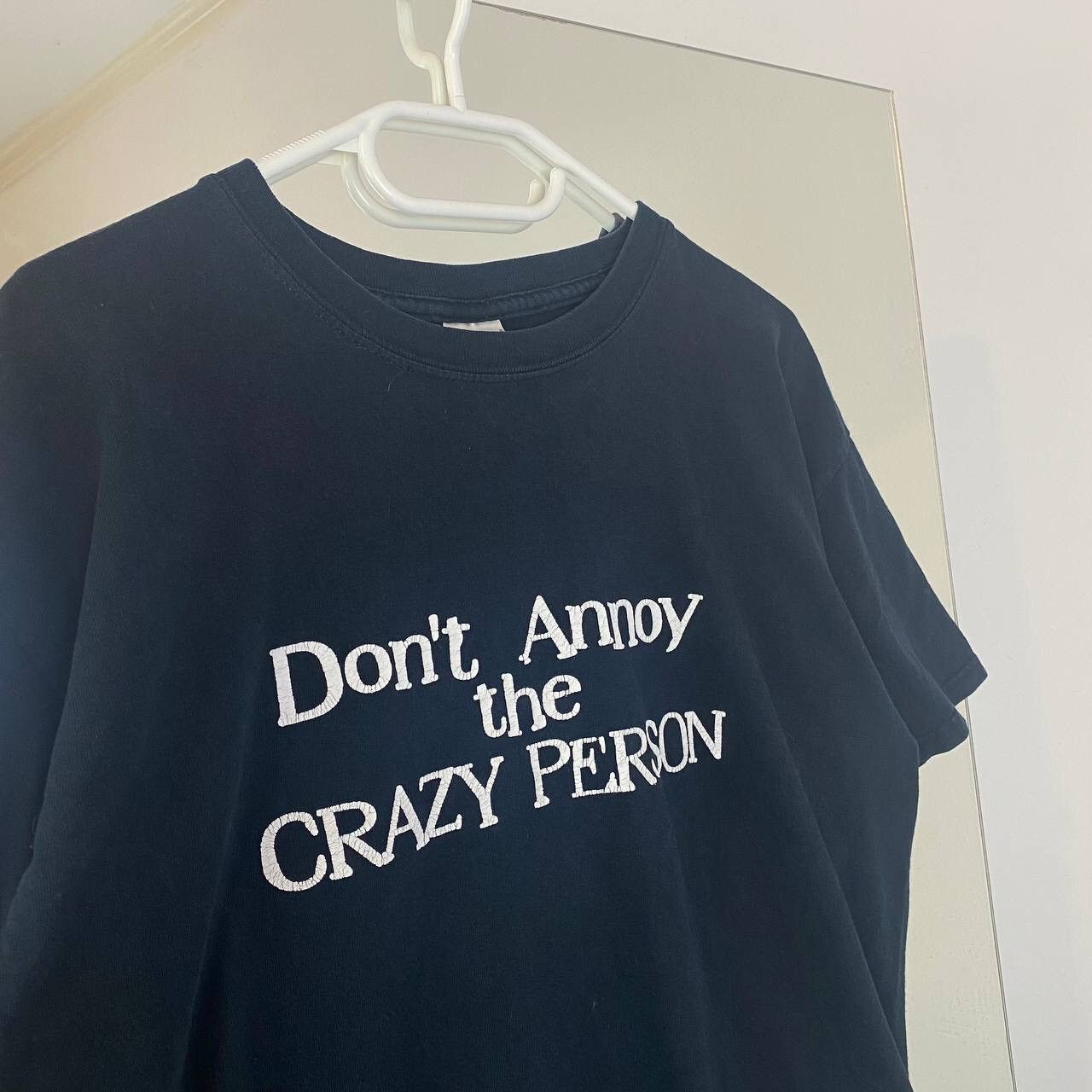 Vintage Humor Tee T-shirt Vintage Baggy Dont Annoy The Crazy Person Size US L / EU 52-54 / 3 - 2 Thumbnail