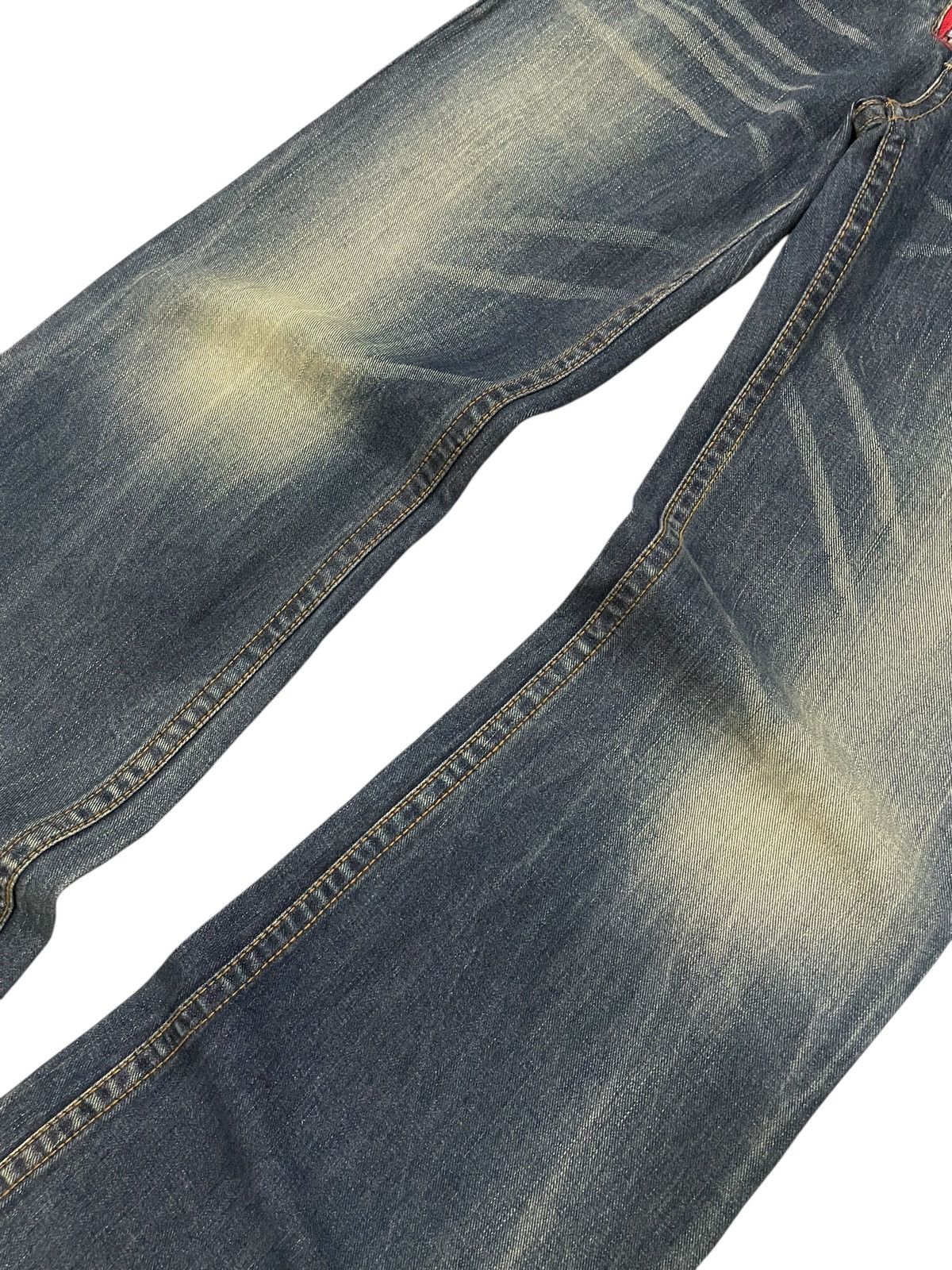 Hysteric Glamour × Japanese Brand LLC Japan Studded Mud Wash Embellished Flare Wide Leg Jeans Size US 29 - 4 Thumbnail