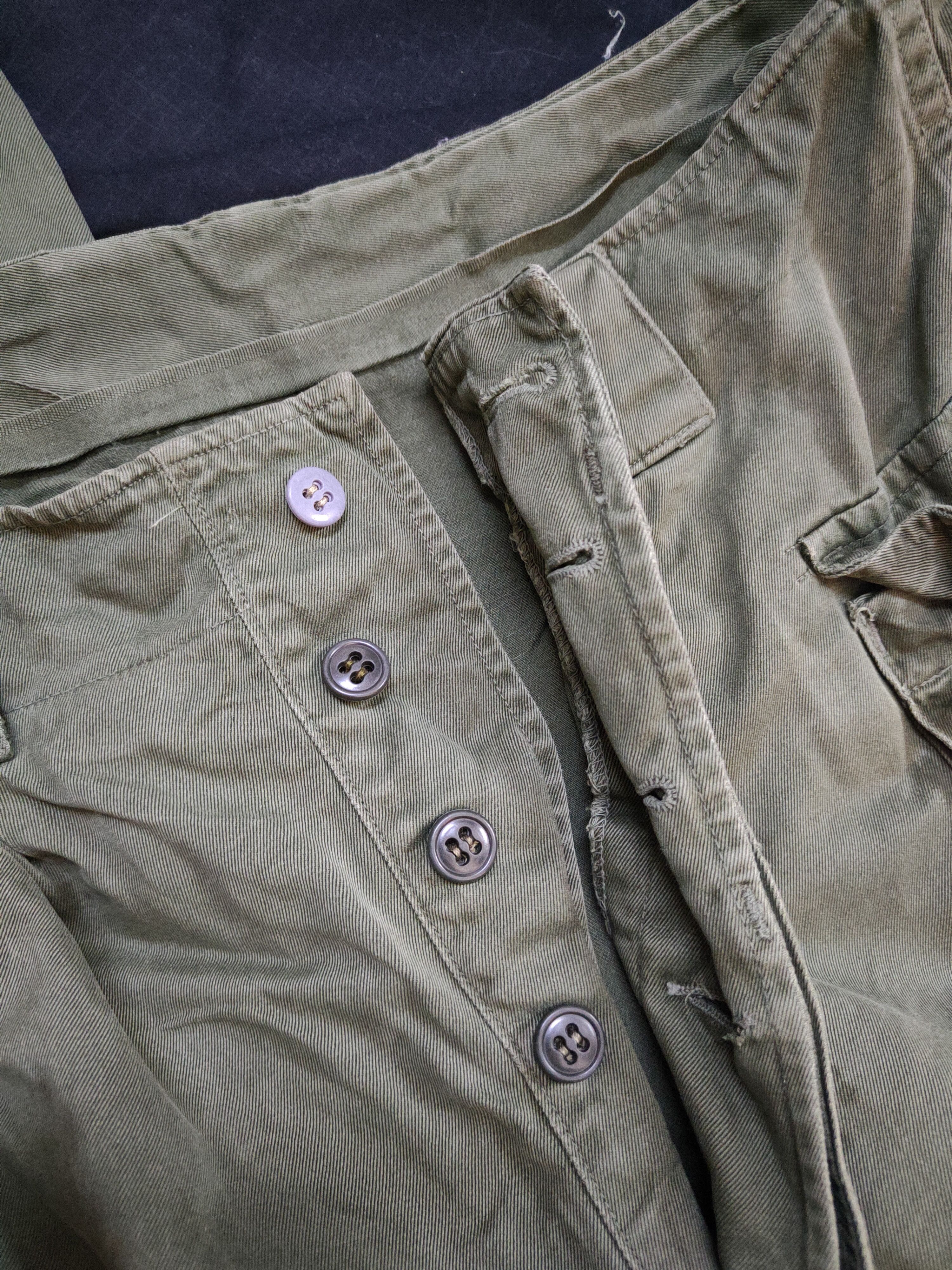 Vintage Japan military Green double knee Tactical Cargo Pants #S2049 Size US 31 - 12 Thumbnail