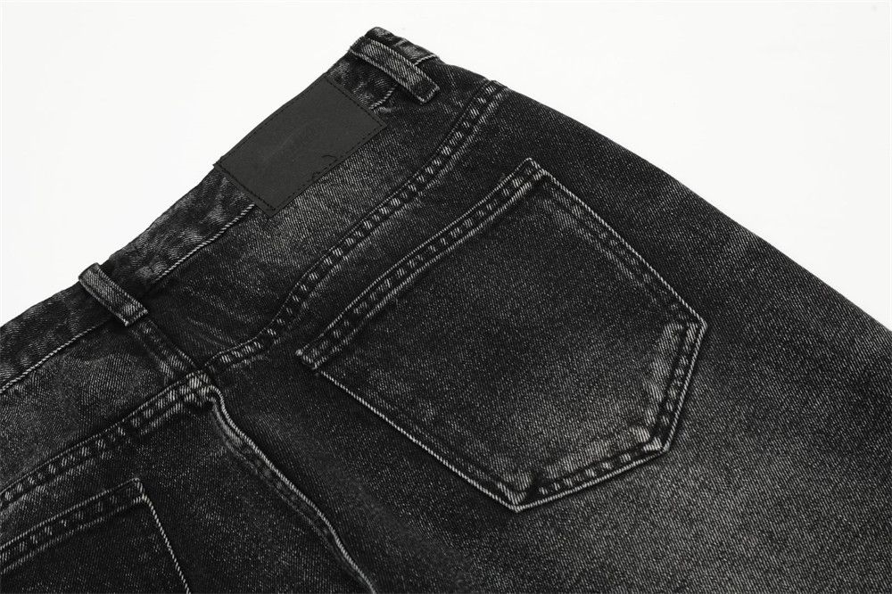 Vintage Men's tie-dye loose casual straight distressed washed jeans Size US 32 / EU 48 - 4 Thumbnail