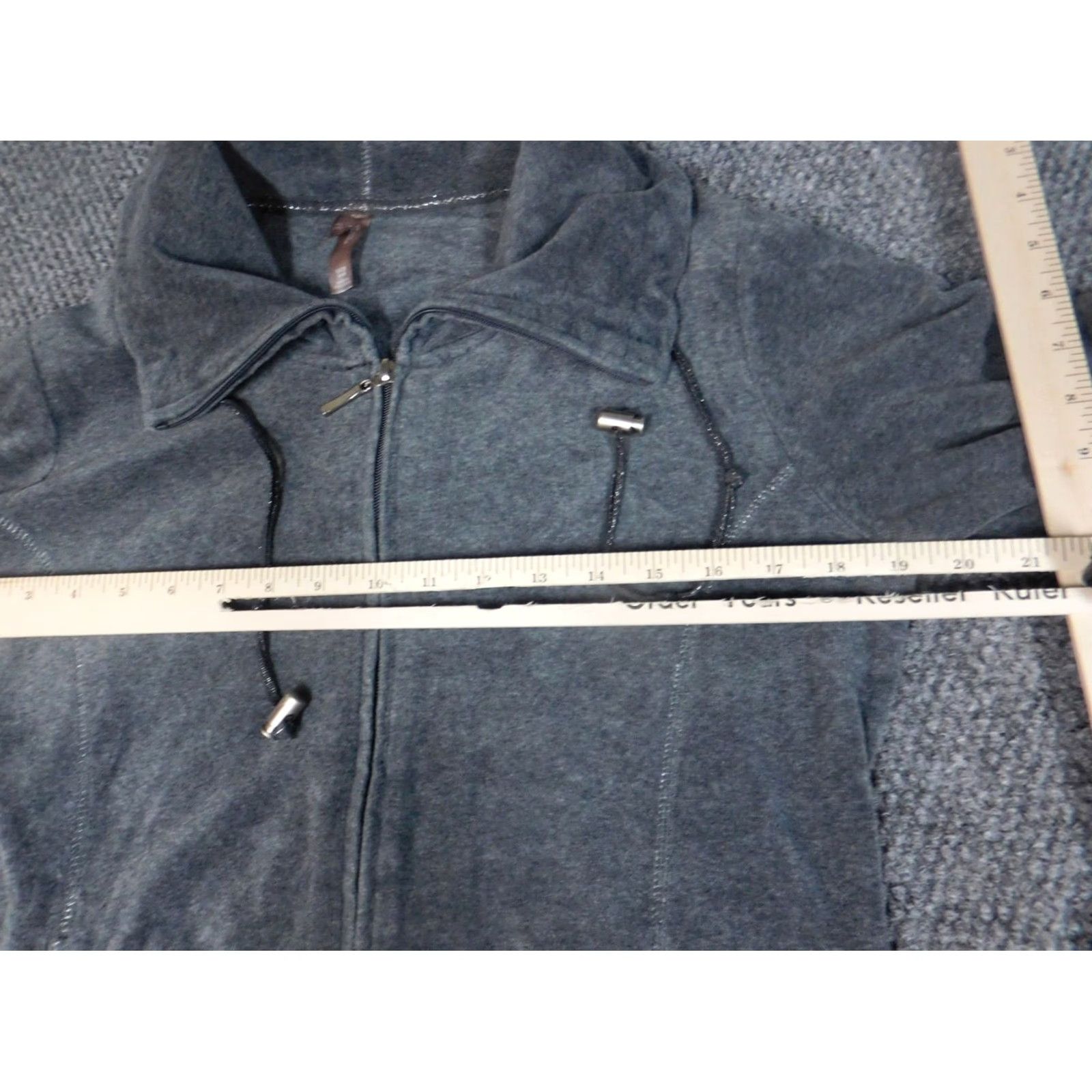 Vintage White Stag Jacket Womens Solid Cotton Blend Zip Stretch Size S White Gray Size S / US 4 / IT 40 - 4 Thumbnail