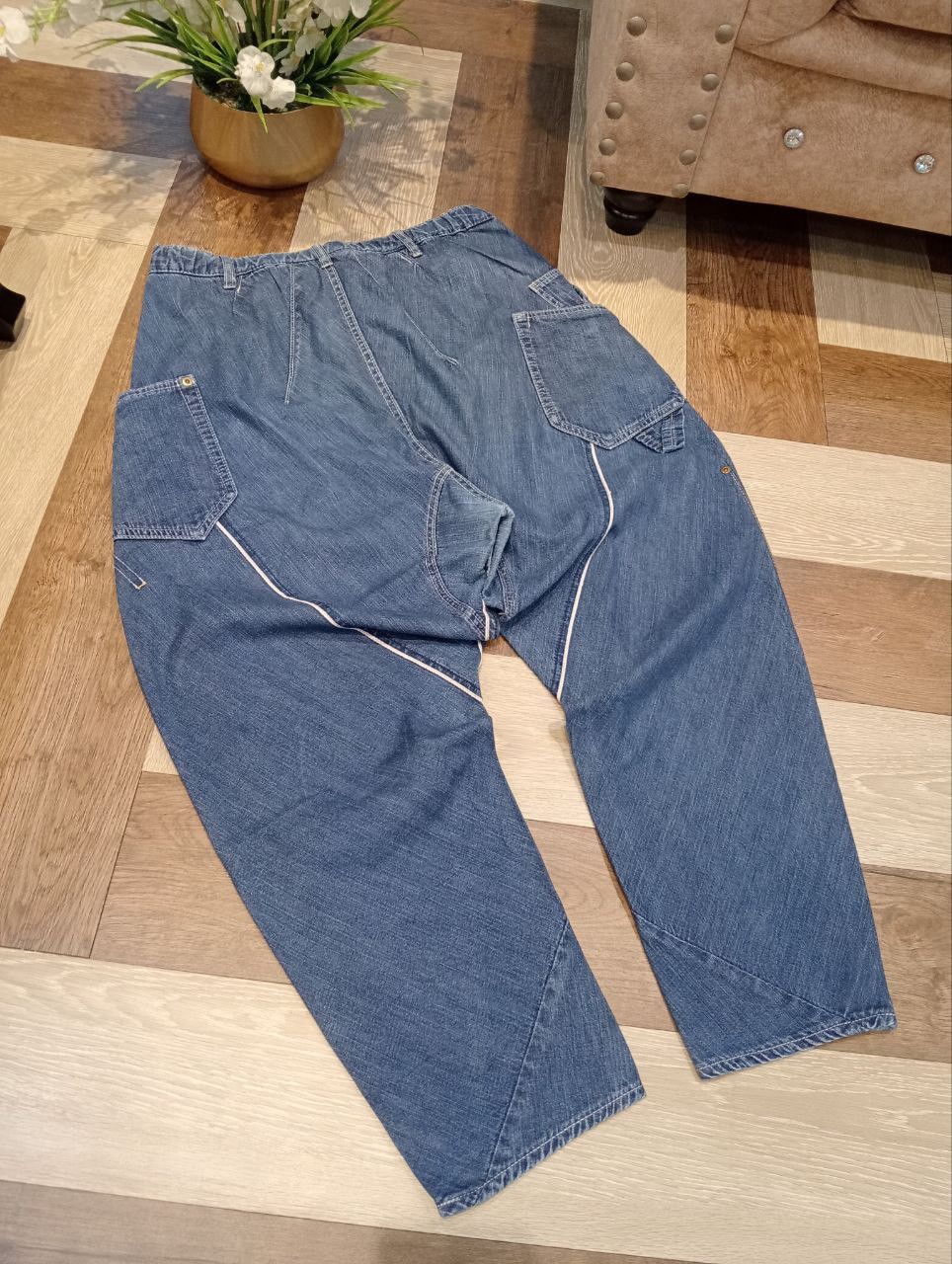 Issey Miyake MERCIBEAUCOUP ISSEY MIYAKE BLUE DENIM BAGGY PANTS Size US 32 / EU 48 - 14 Thumbnail