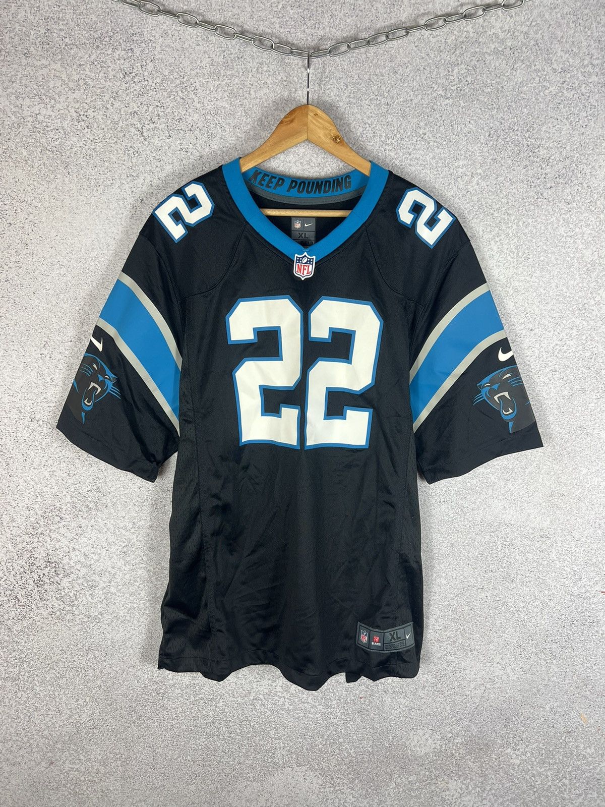 NFL Nike McCAFFREY #22 Carolina Panthers Football Jersey SHIRT Size US XL / EU 56 / 4 - 1 Thumbnail