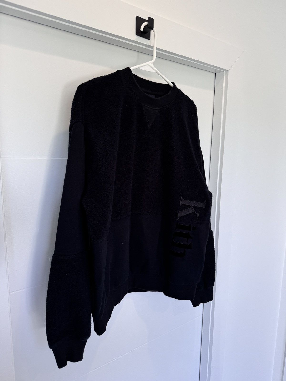 Kith Kith Reverse Paneled Fleece Crewneck Sweatshirt Black Size M Size US M / EU 48-50 / 2 - 3 Thumbnail