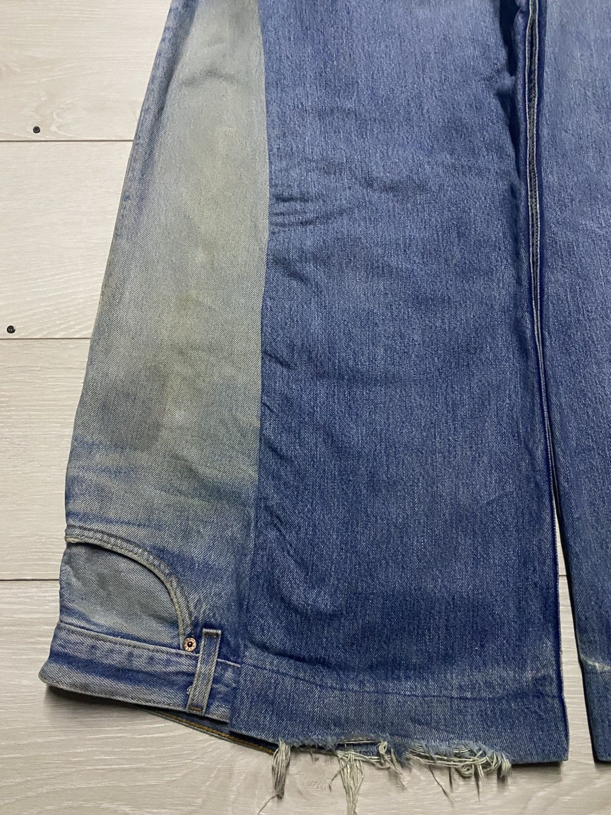 Levi's Levis Crazy Custom Super Baggy Style Paint Splatter Jeans Size US 36 / EU 52 - 11 Thumbnail