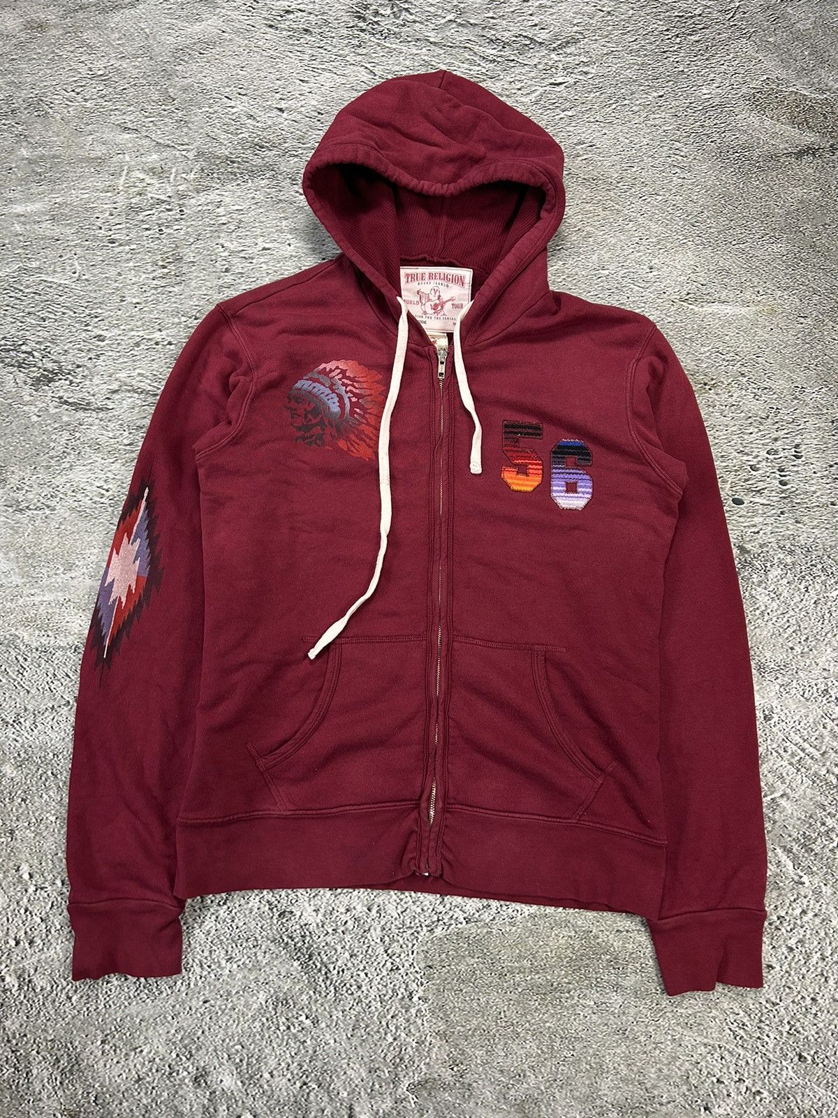 True Religion True Religion vintage red zip hoodie Indian Y2K Size US M / EU 48-50 / 2 - 1 Thumbnail