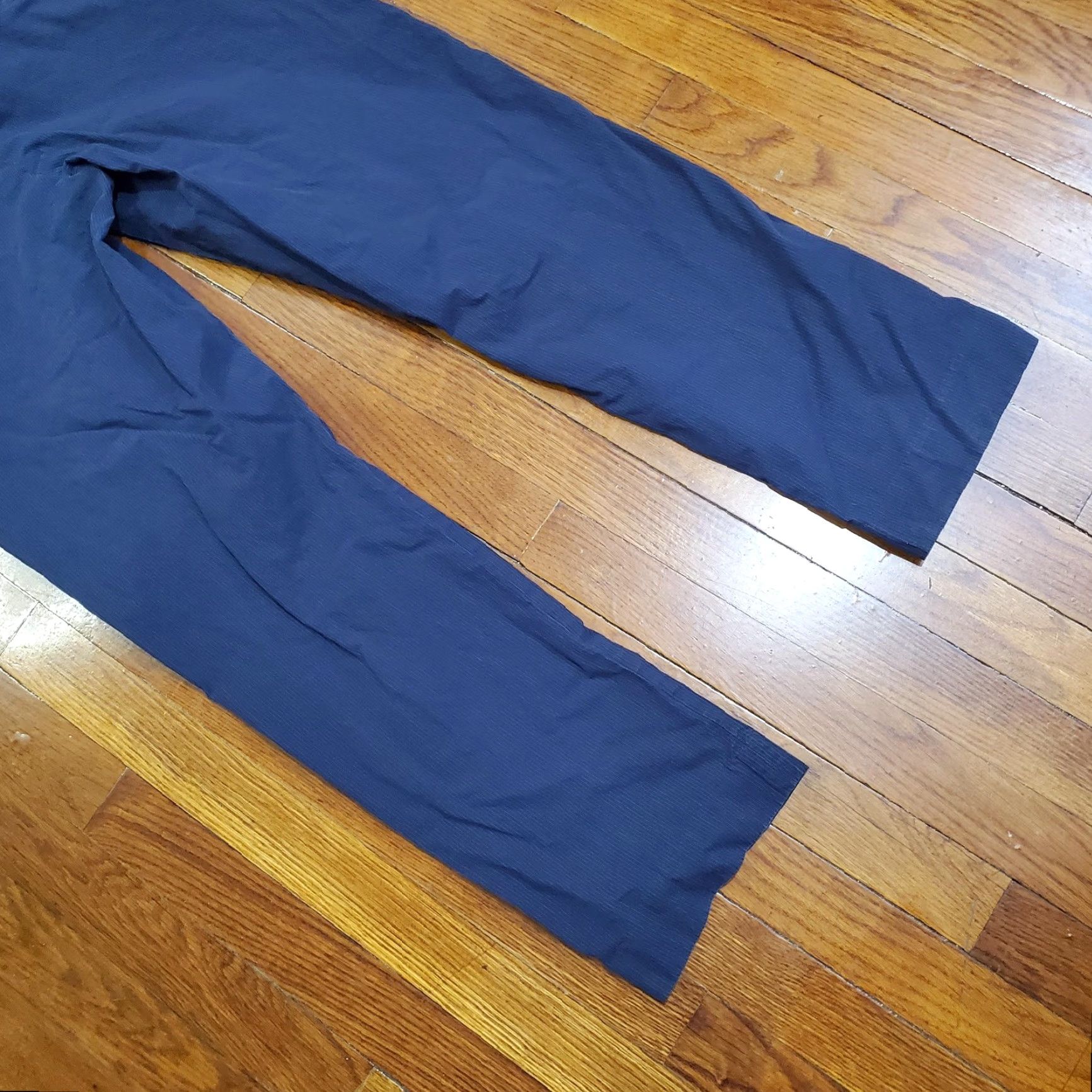 J.Crew J.Crew Slim Bedford Chino Pants Mens 34x32 Blue Stripe Lightweight Casual Business Regular Slim Straight Pocket Front Zip Fly Button Closure Size US 34 / EU 50 - 2 Thumbnail
