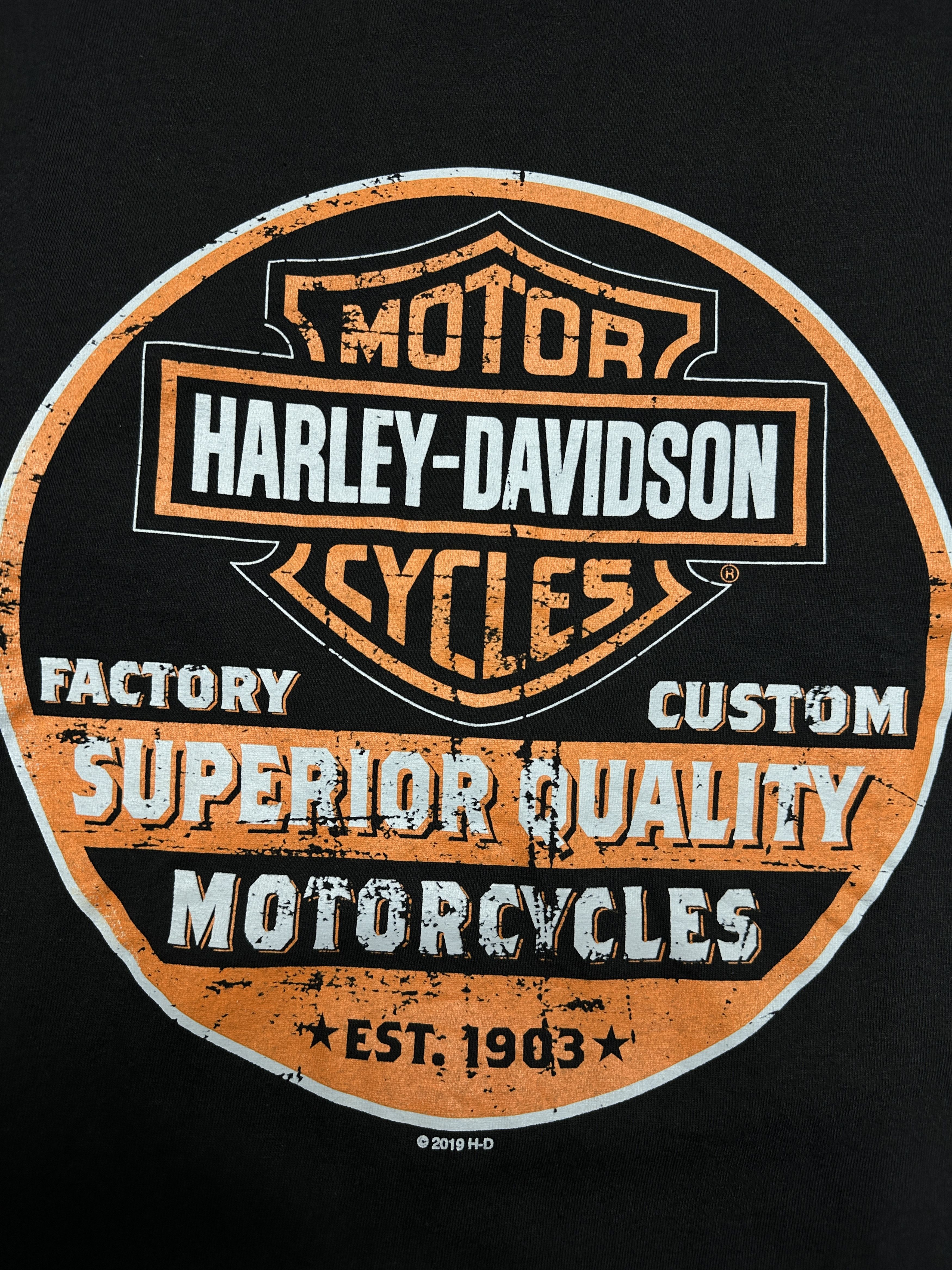 Harley Davidson Harley Davidson Mens Crew Neck T-Shirt Size US XL / EU 56 / 4 - 3 Thumbnail