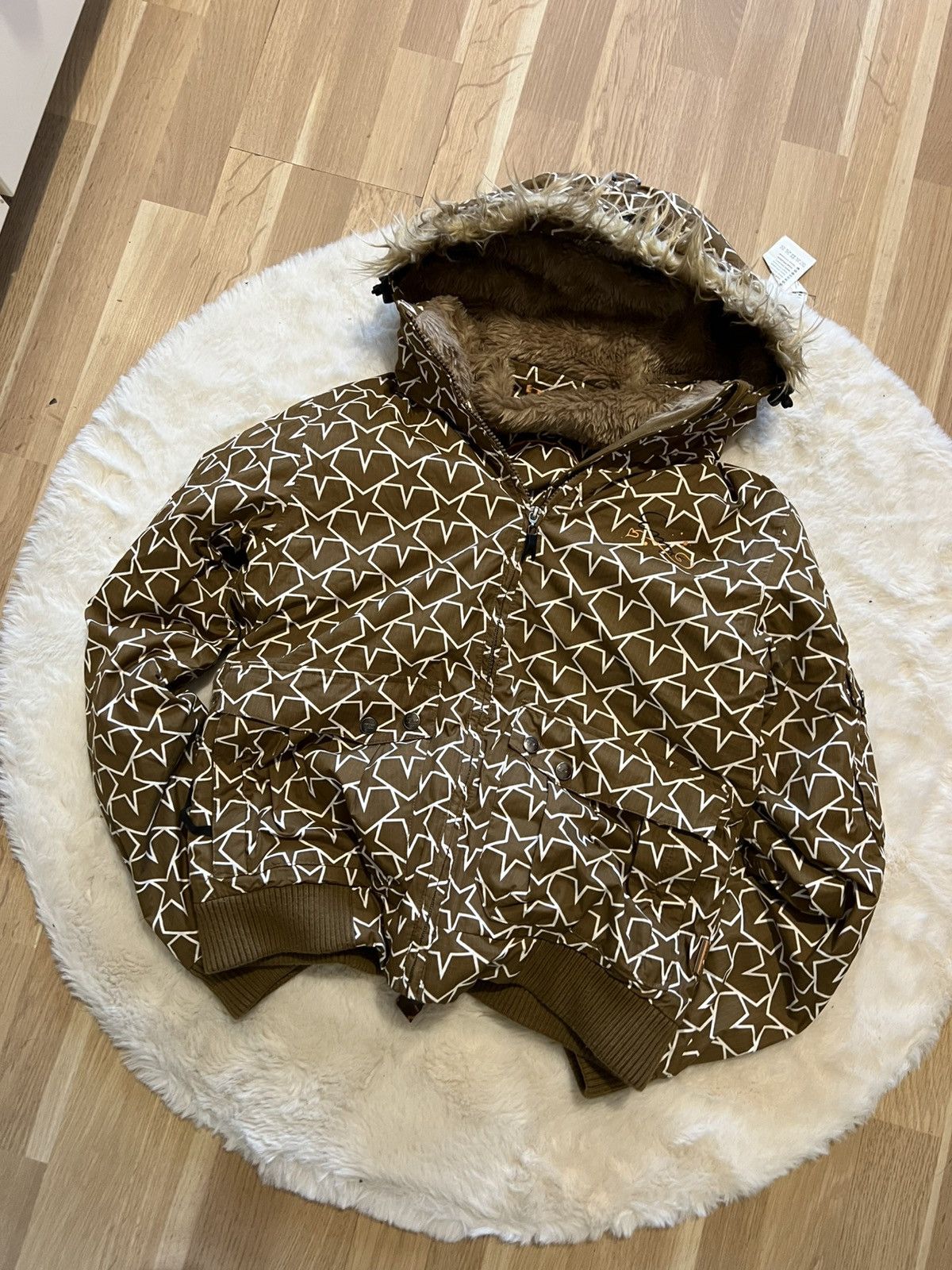 Hysteric Glamour If six was nine style bomber jacket fur hood Y2K style hype Size M / US 6-8 / IT 42-44 - 3 Thumbnail