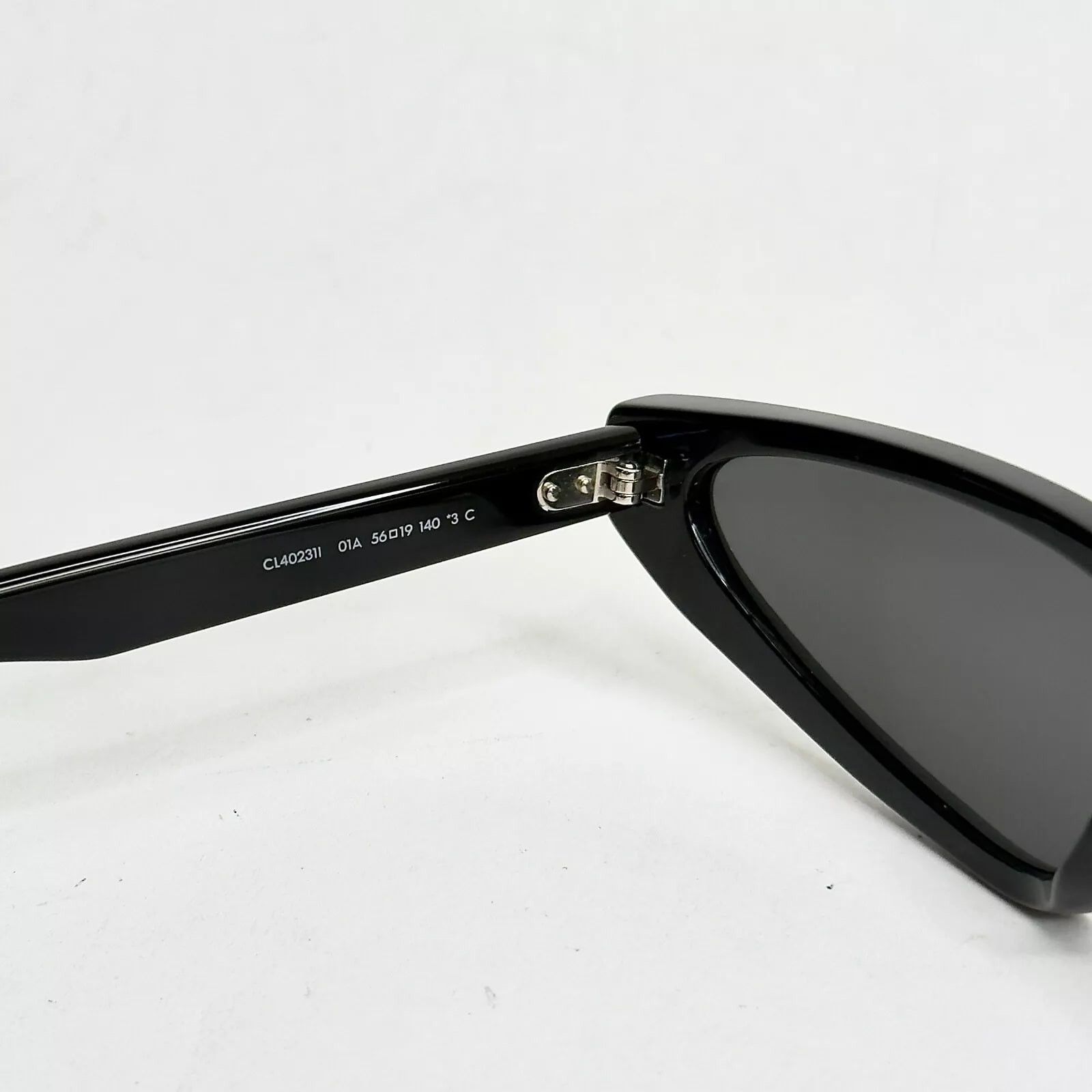 Celine CELINE BOLD 3 Dots Black Thin Narrow Cat CL40231I 01A Size ONE SIZE - 6 Thumbnail