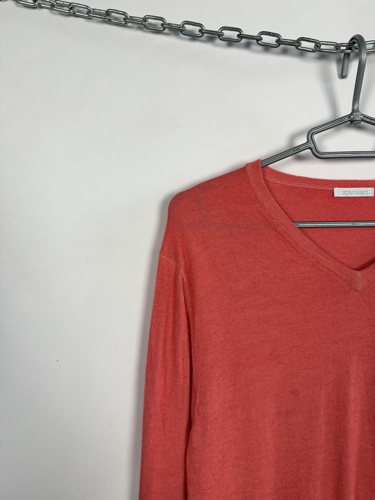 Zanieri Zanieri V-Neck Sweater Wool Cashemere Pullover Italy Sz M/50 Size US M / EU 48-50 / 2 - 3 Thumbnail