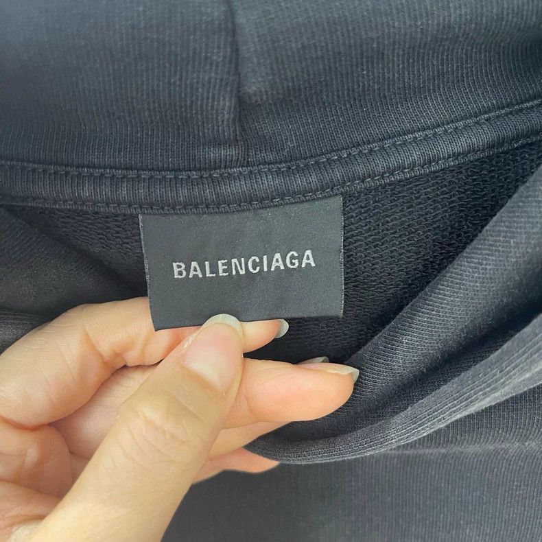 Balenciaga Balenciaga Letter Logo Rhinestone Hoodie-2506 Size US XS / EU 42 / 0 - 3 Thumbnail