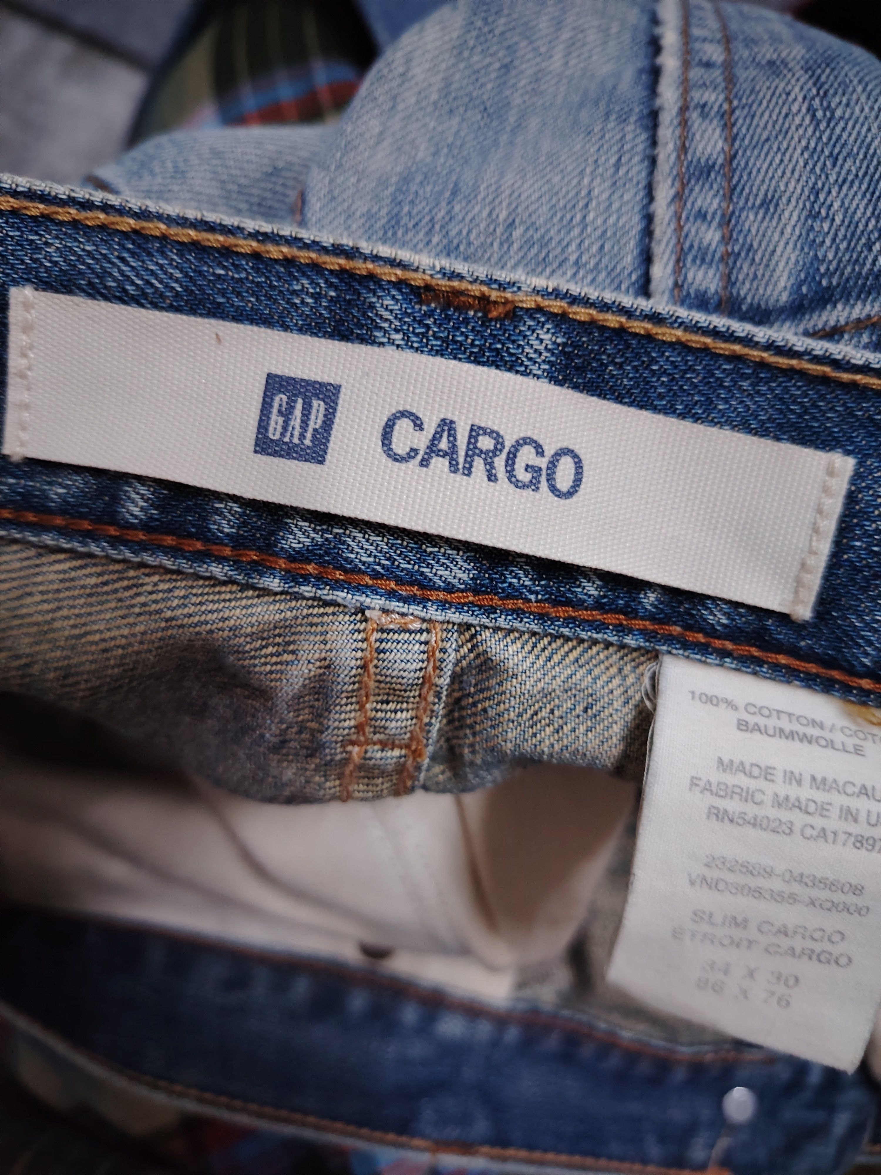 Gap 💥Best Offer💥Vintage Gap Slim Cargo Denim Size US 36 / EU 52 - 13 Thumbnail