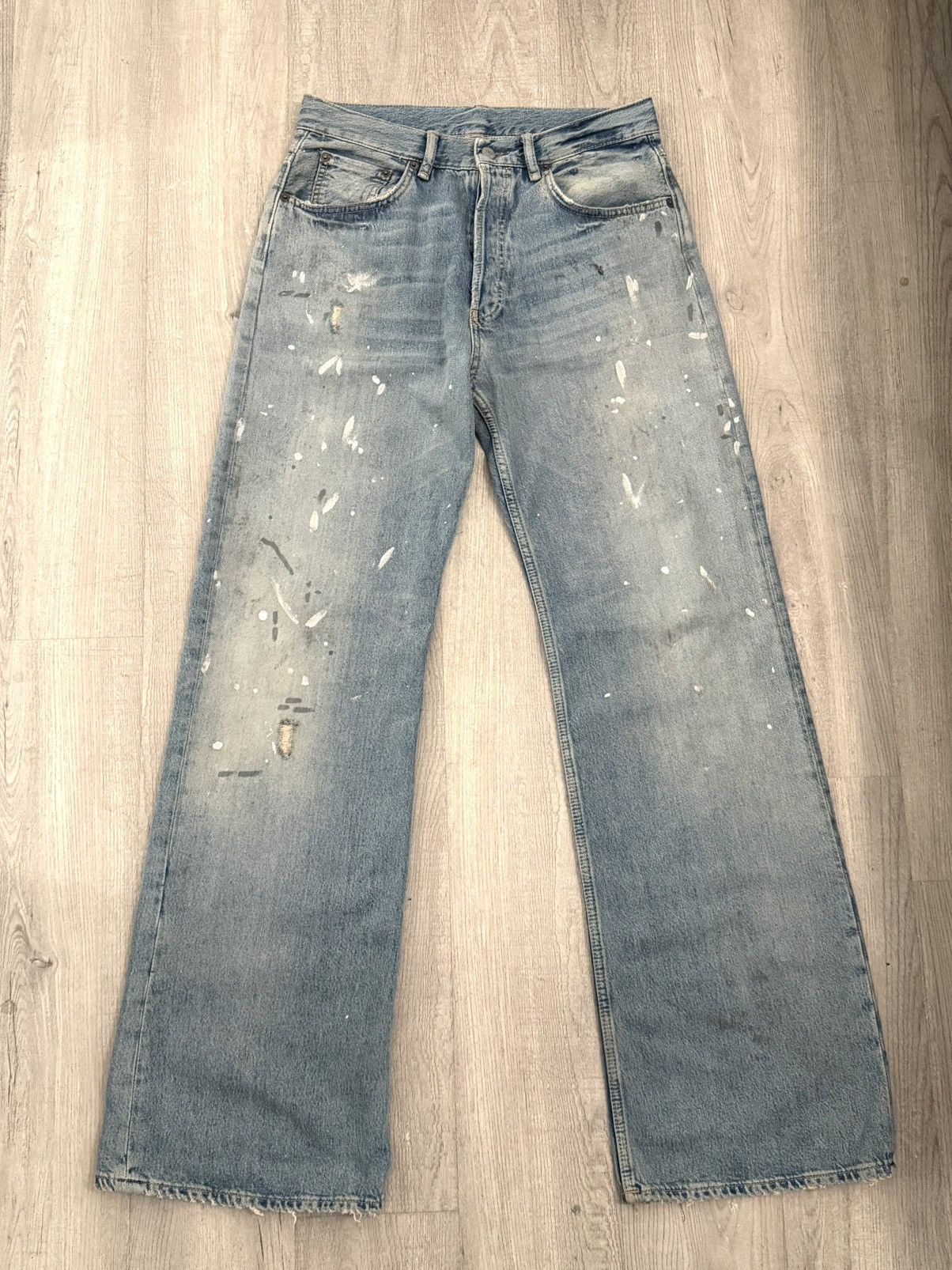 Acne Studios Acne studios blue paint splatter denim Size US 30 / EU 46 - 1 Thumbnail