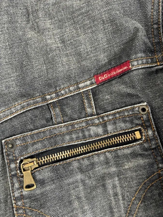 Dolce & Gabbana AW2003 Dolce & Gabbana Grey Raw Denim Jacket Size US M / EU 48-50 / 2 - 10 Thumbnail