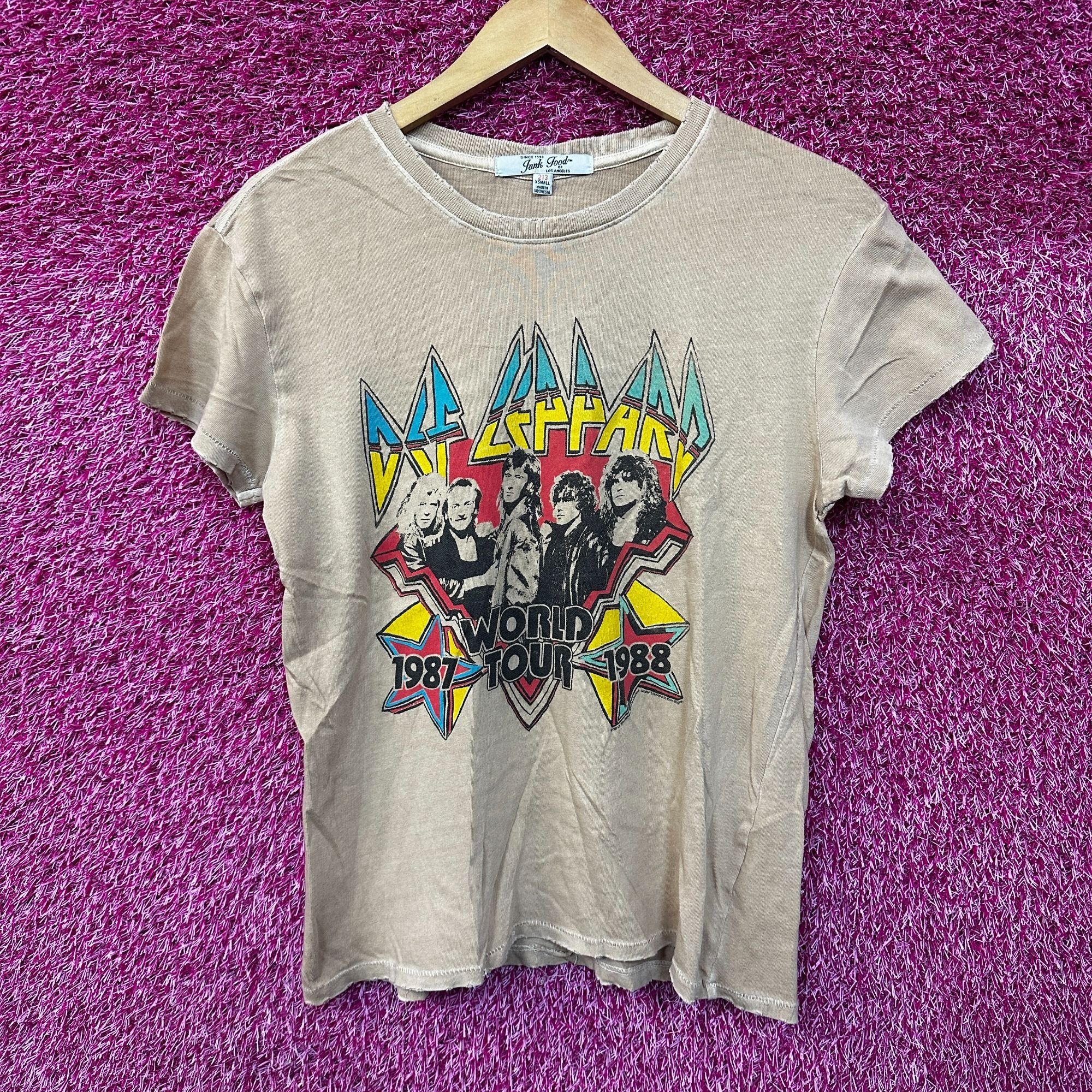 Def Leppard Def Leppard Hysteria 1987 World Tour Rock Band Womens Top XS Size US XS / EU 42 / 0 - 1 Thumbnail