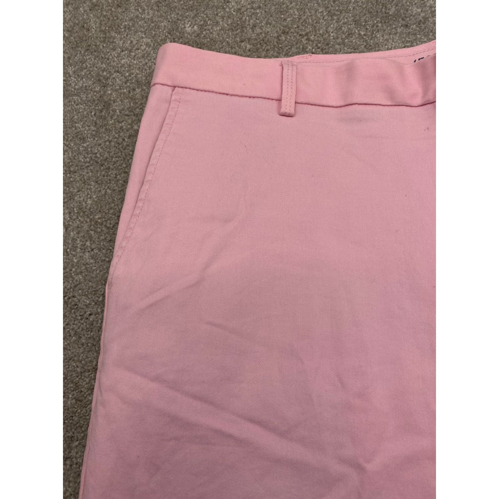 Izod IZOD Saltwater Shorts Men's 36x10 Pink Stretch Flat Front Chino Regular Cotton Spandex Womens? Size US 36 / EU 52 - 2 Thumbnail