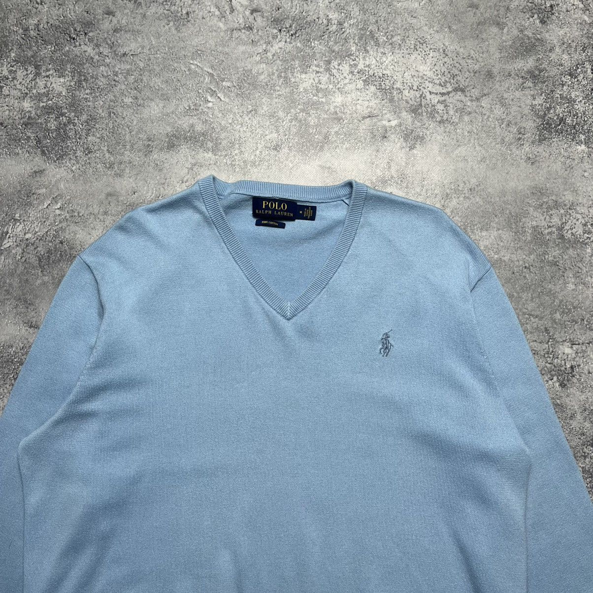 Polo Ralph Lauren × Vintage Vintage Polo Ralph Lauren Sweater V-Neck Streetwear Y2K Size US M / EU 48-50 / 2 - 2 Thumbnail
