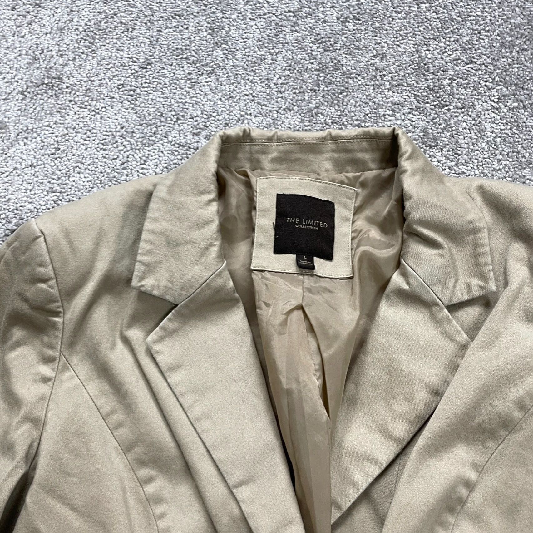 Vintage The Limited Collection Blazer Womens Large Brown Single Breasted Workwear Size L / US 10 / IT 46 - 4 Thumbnail
