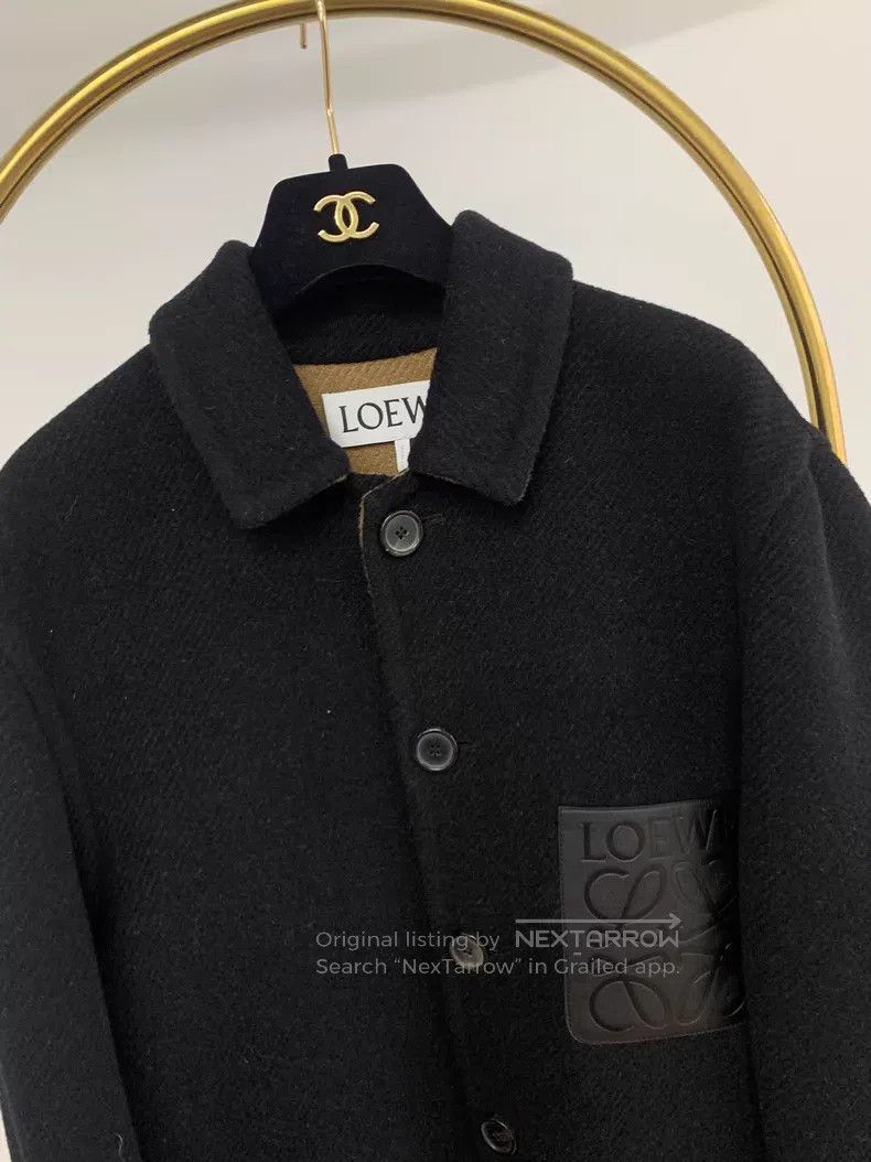 Loewe Loewe Black Wool Coat Size US M / EU 48-50 / 2 - 2 Thumbnail