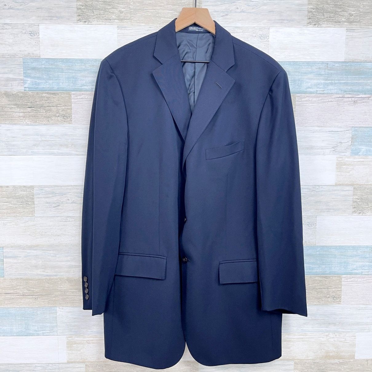 Polo Ralph Lauren POLO Ralph Lauren Vintage Italy Twill Sport Coat Blue 48L Size 48L - 1 Thumbnail