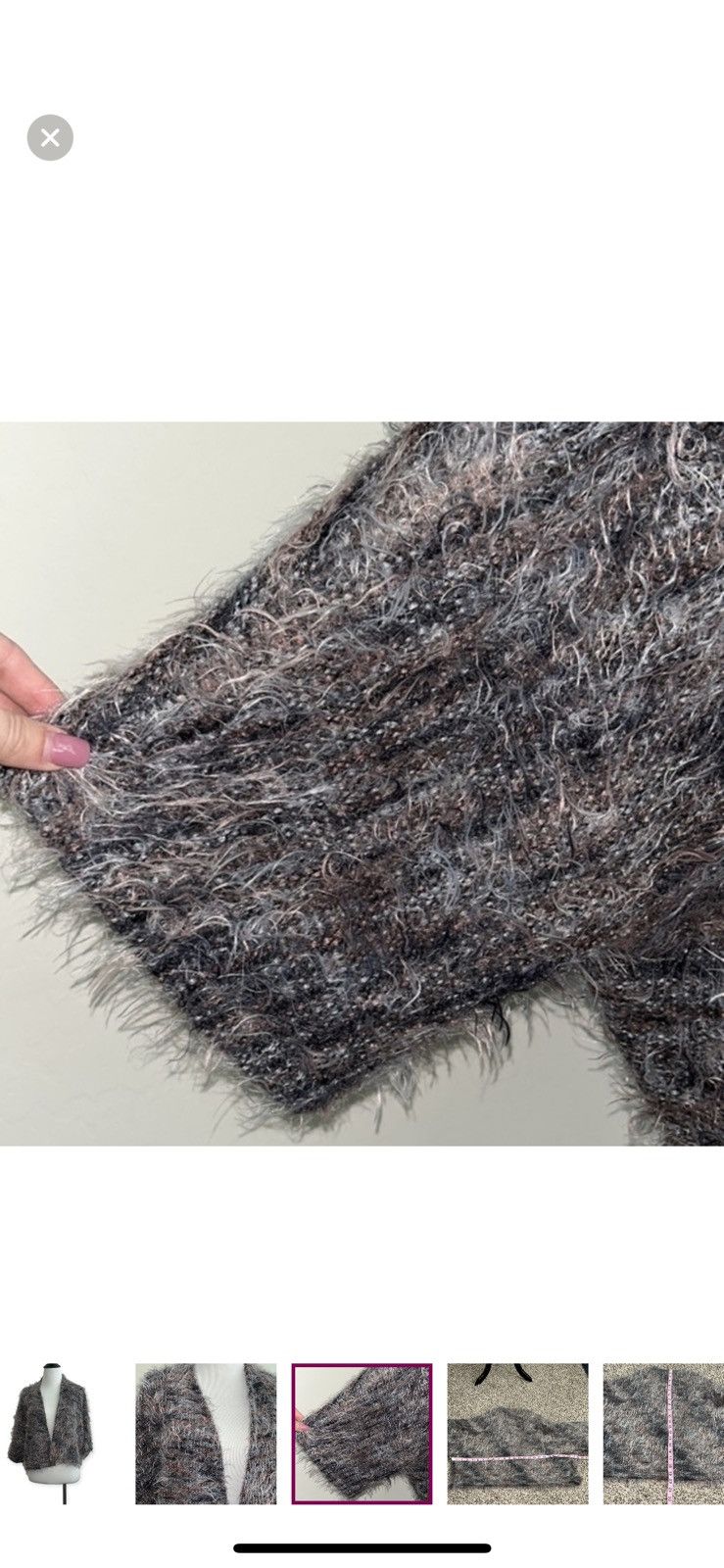 Bryn Walker Bryn walker small fuzzy short sleeved cardigan Size S / US 4 / IT 40 - 3 Thumbnail
