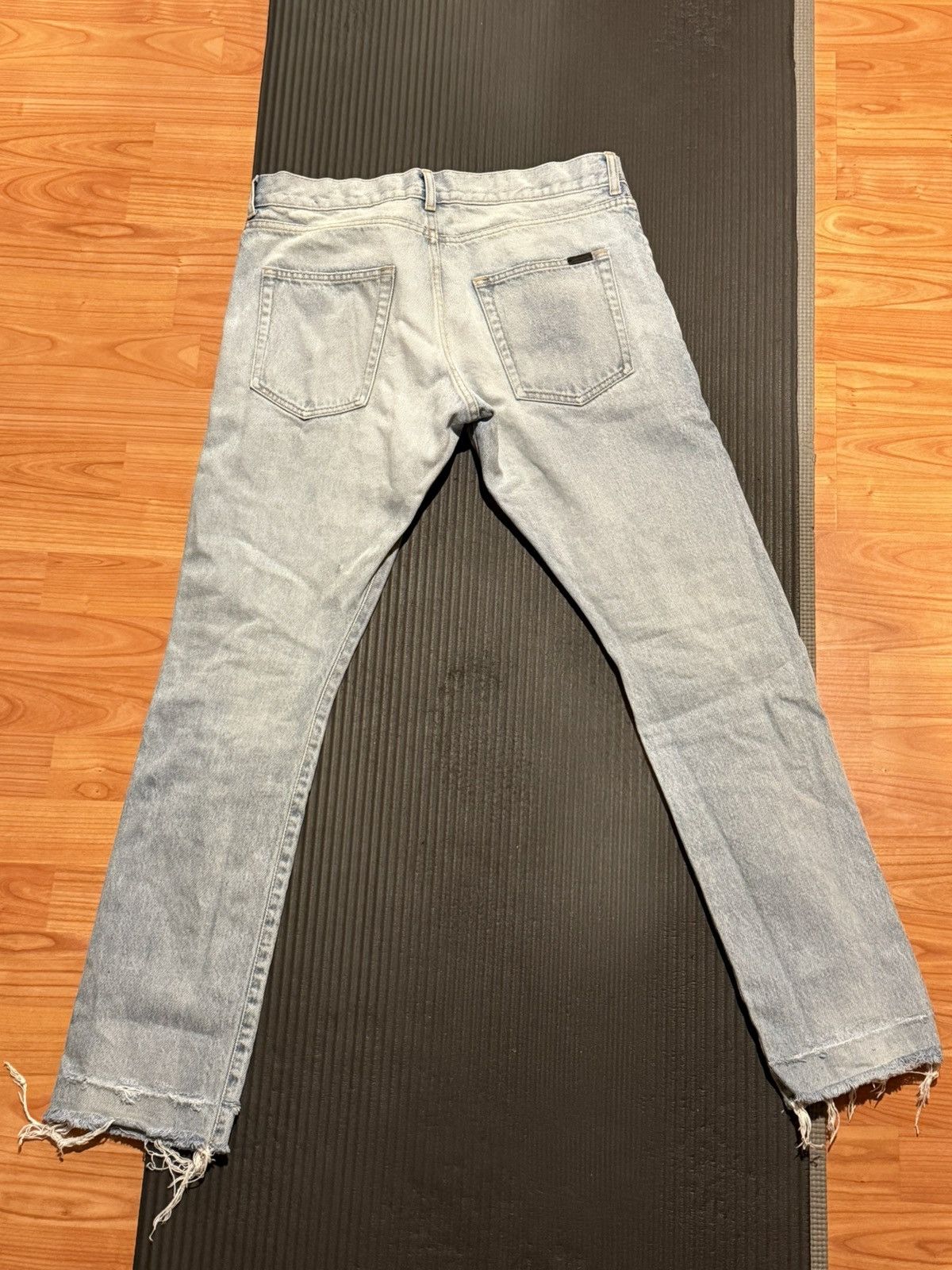 Saint Laurent Paris SLP D16 Washed Denim Jeans Size US 31 - 5 Thumbnail