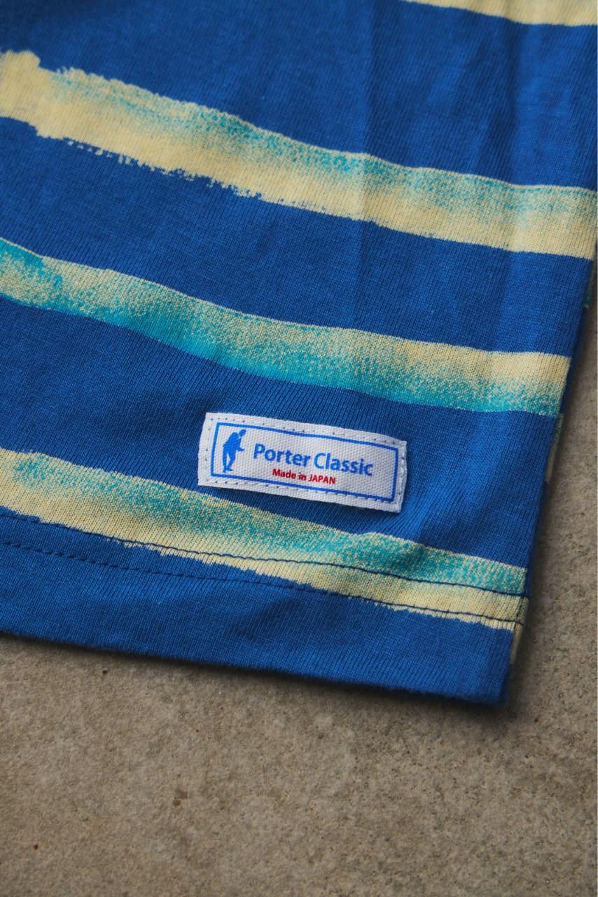 Porter Classic Porter Classic ARTIST BORDER T-SHIRT Blue Size US XL / EU 56 / 4 - 6 Thumbnail