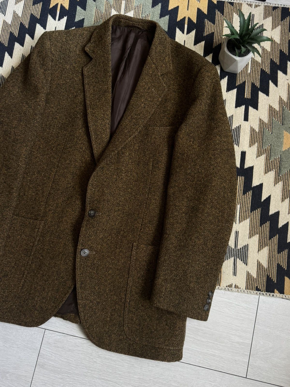 Harris Tweed Vintage Harris Tweed Wool Blazer Size 44R - 3 Thumbnail