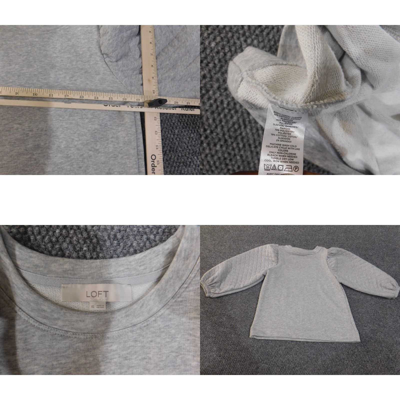 Loft **LOFT Gray XS Women's Crewneck Stretch Knit Pullover Sweater** User: Loft Gray XS Women's Crewneck Stretch Knit Pullover Sweater Size XS / US 0-2 / IT 36-38 - 8 Thumbnail