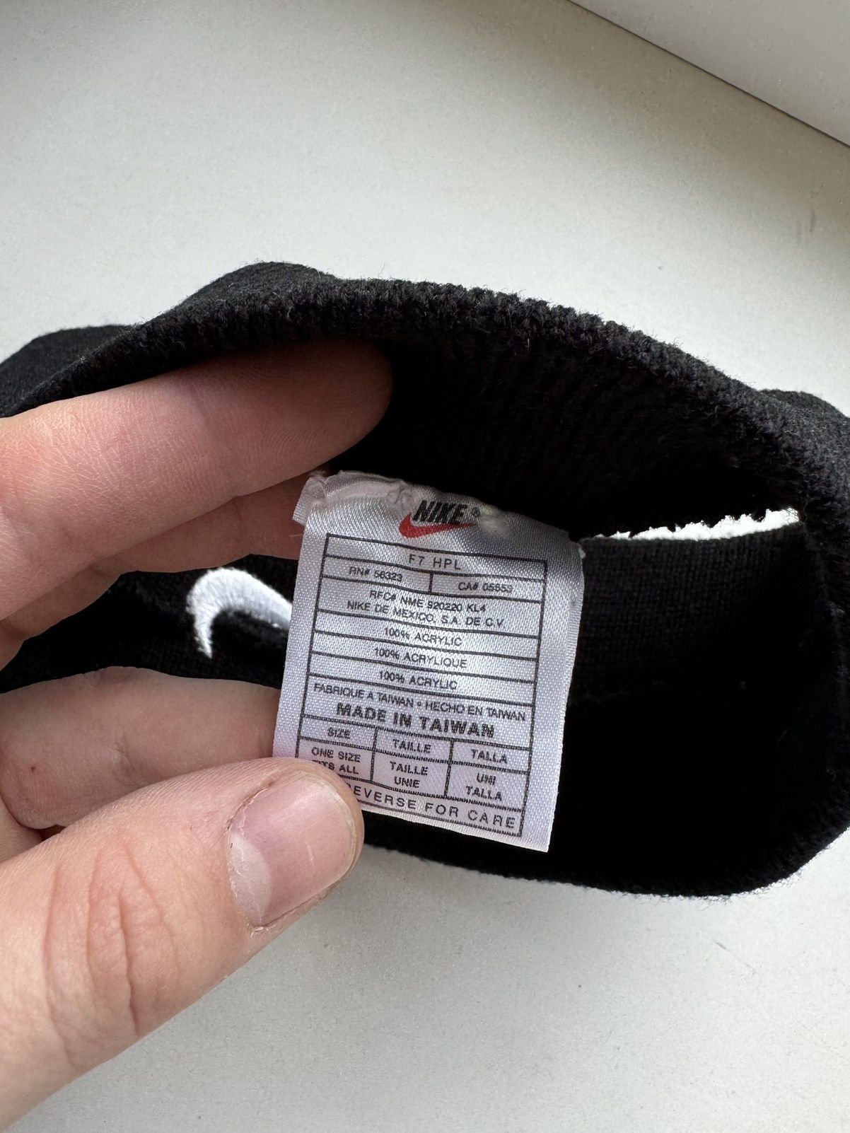 Nike × Vintage Nike Vintage Headband Supreme Swoosh Hat Black Size ONE SIZE - 6 Thumbnail